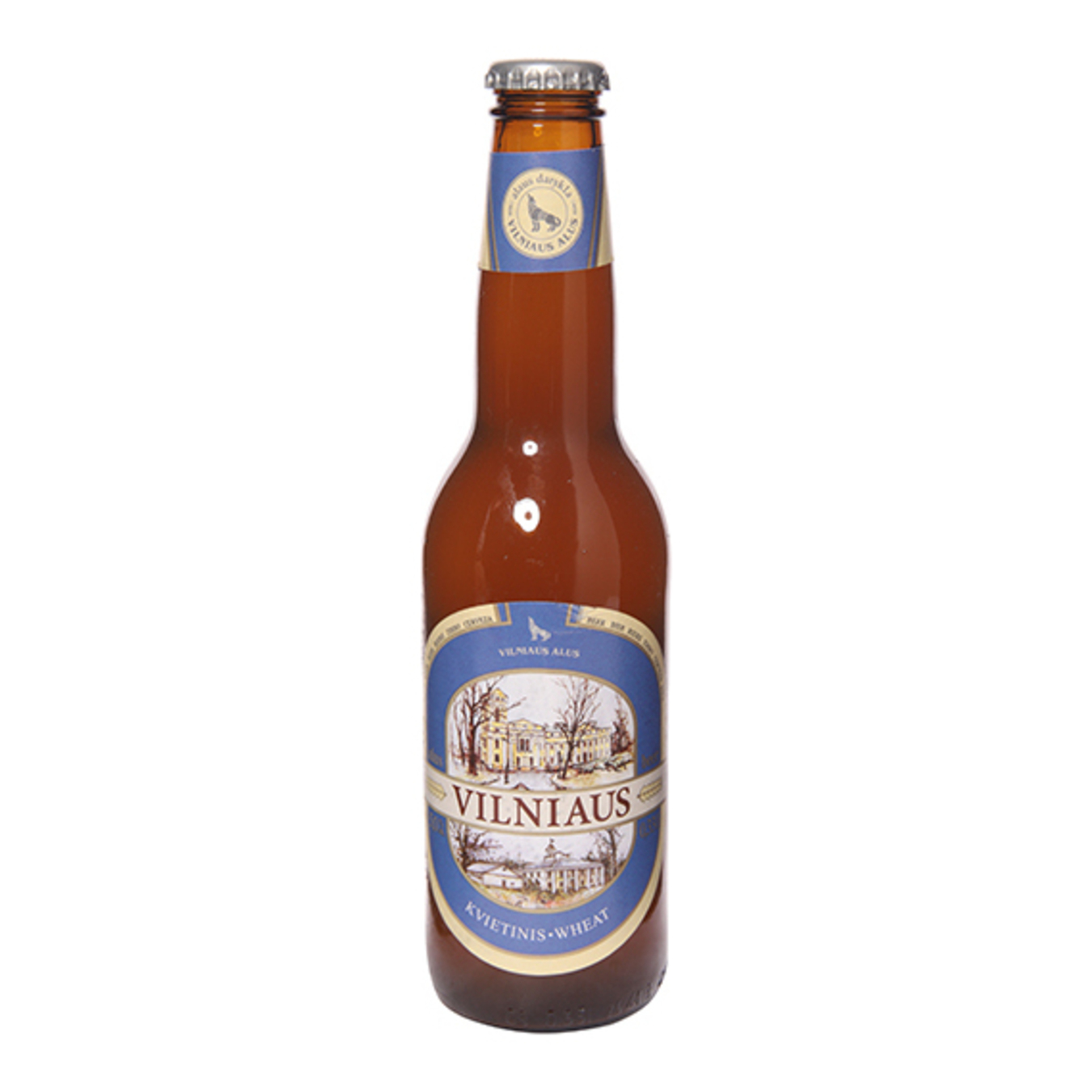 Пиво Vilniaus Alus Wheat светлое пшеничное нефильтрованное 5% 0,33л
