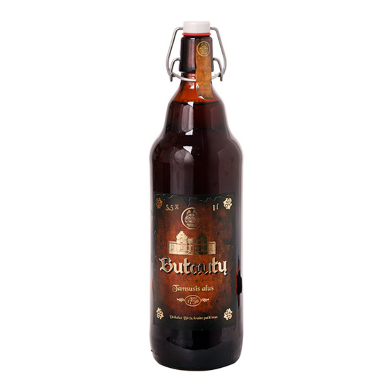 Пиво Butautu Dvaro Tamsus темное нефильтрованное 5,5% 1л