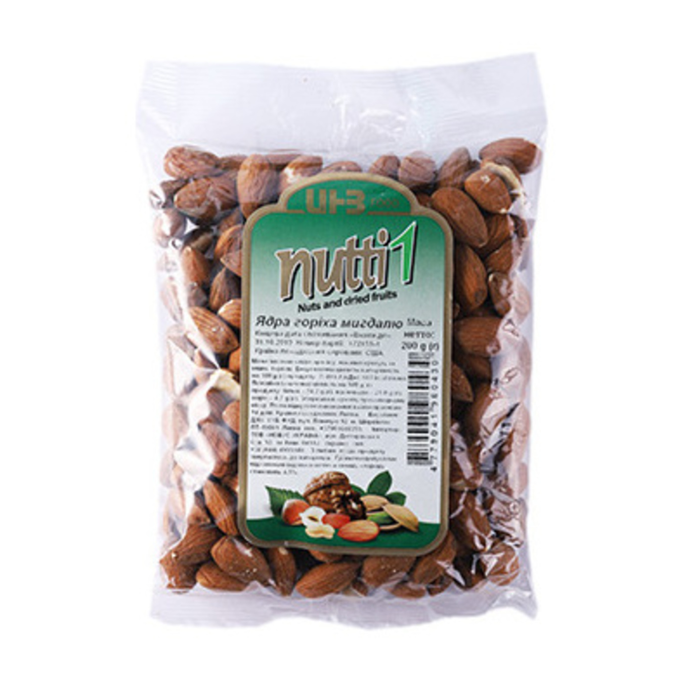 Nutti1 Almond Kernels 200g