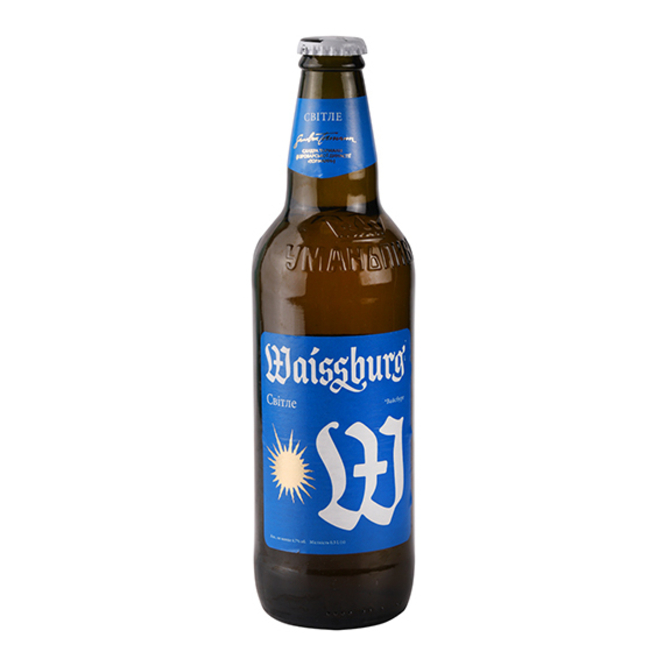 Пиво Уманьпиво Waissburg светлое 4,7% 0,5л