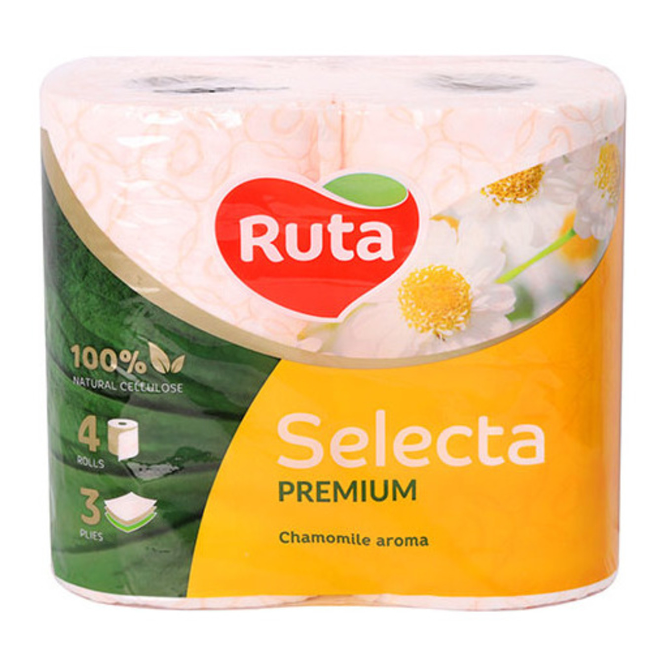 Ruta Selecta Toilet Paper Three-layer White 4pcs