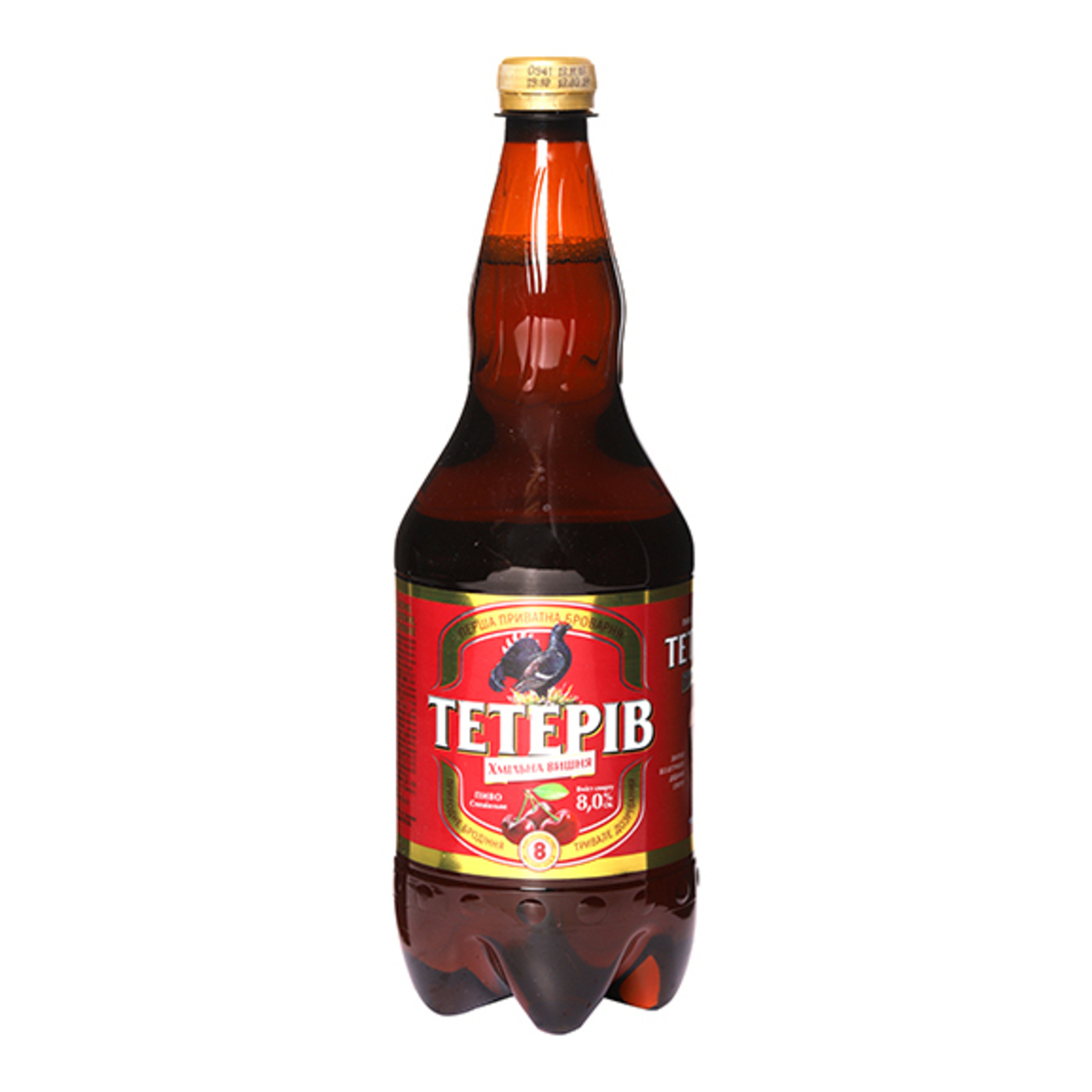 Пиво ППБ Тетерев Хмельная вишня полутемное 8% 1,2л