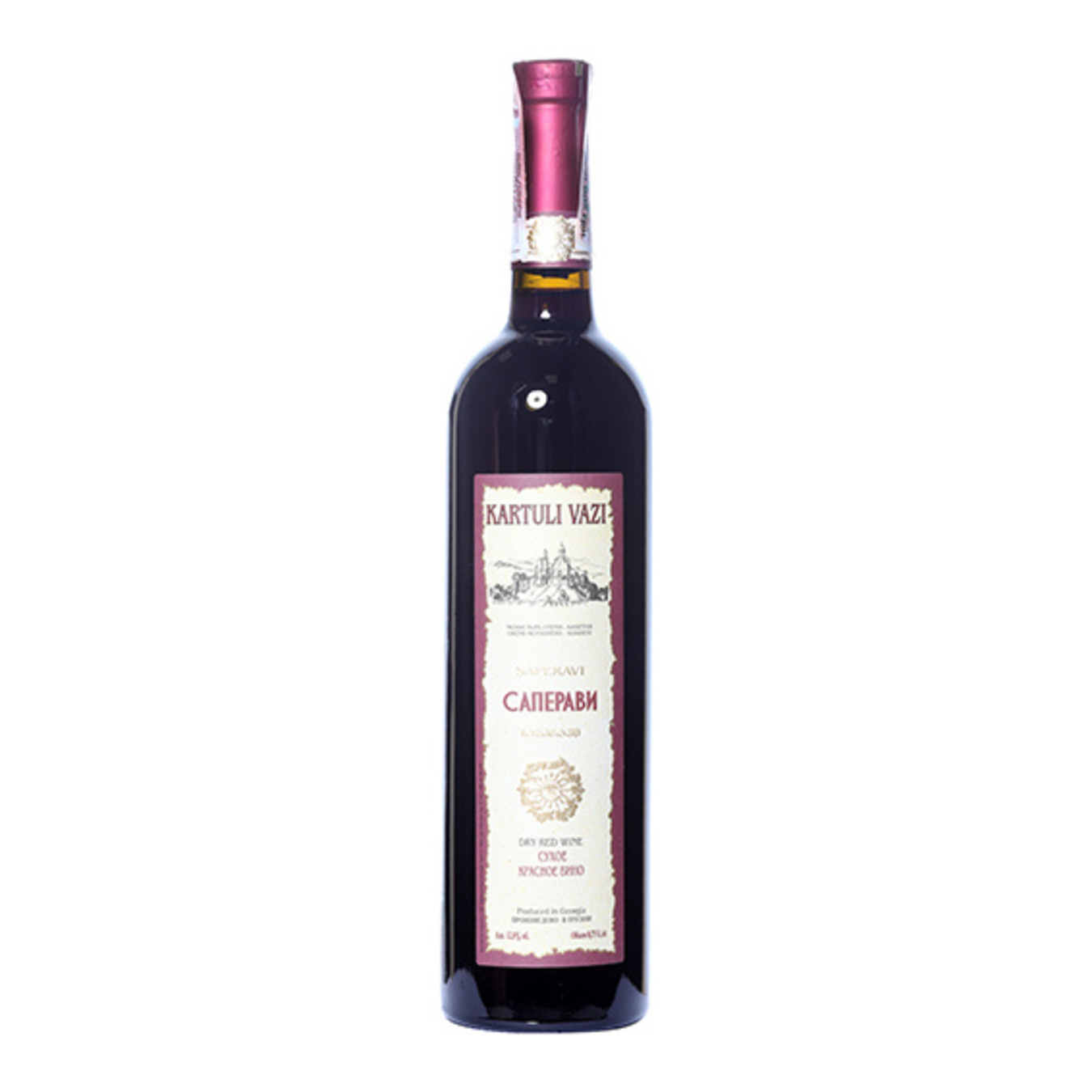 Вино красное Kartuli Vazi Саперави красное сухое 11.5% 0,75л