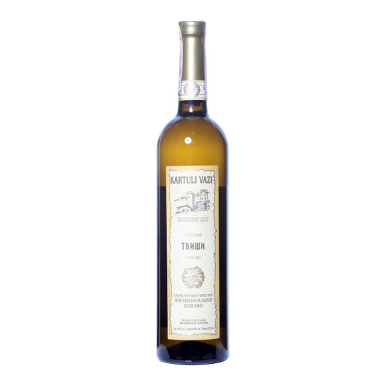 Вино Kartauli Vazi Твіші біле напівсолодке 10.5% 0.75л