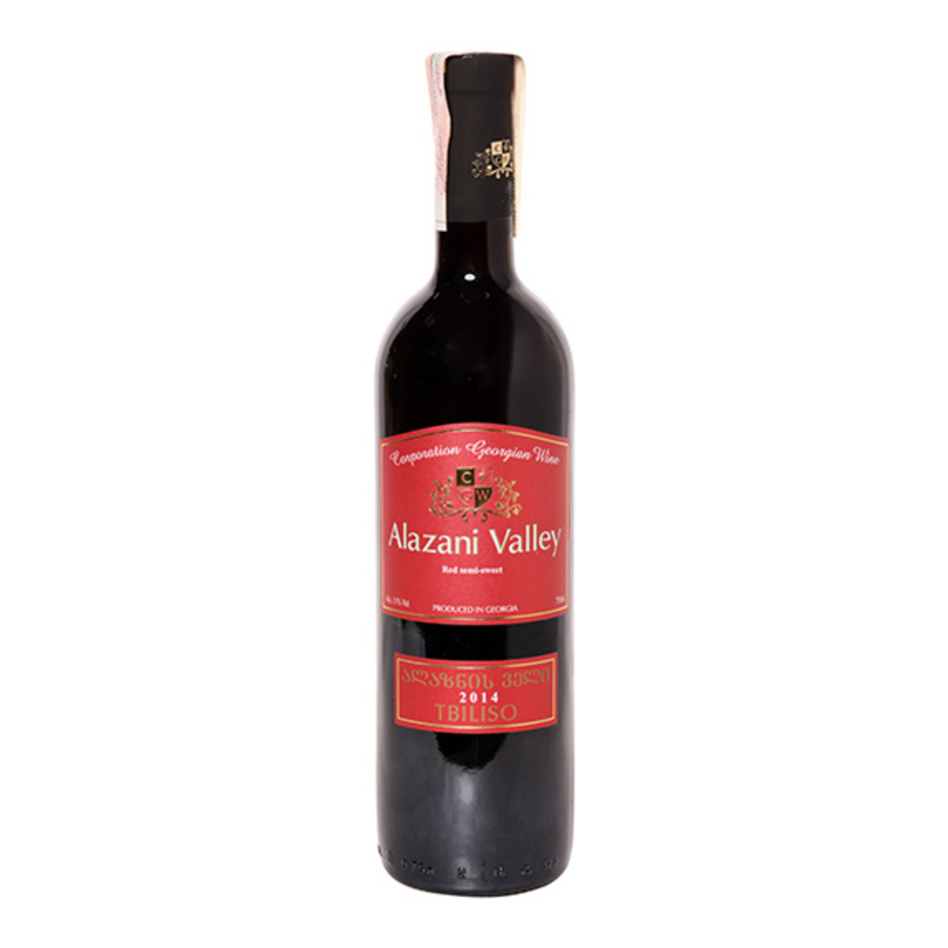 Вино CGW Tbiliso Alazani Valley червоне напівсолодке 11% 0,75л
