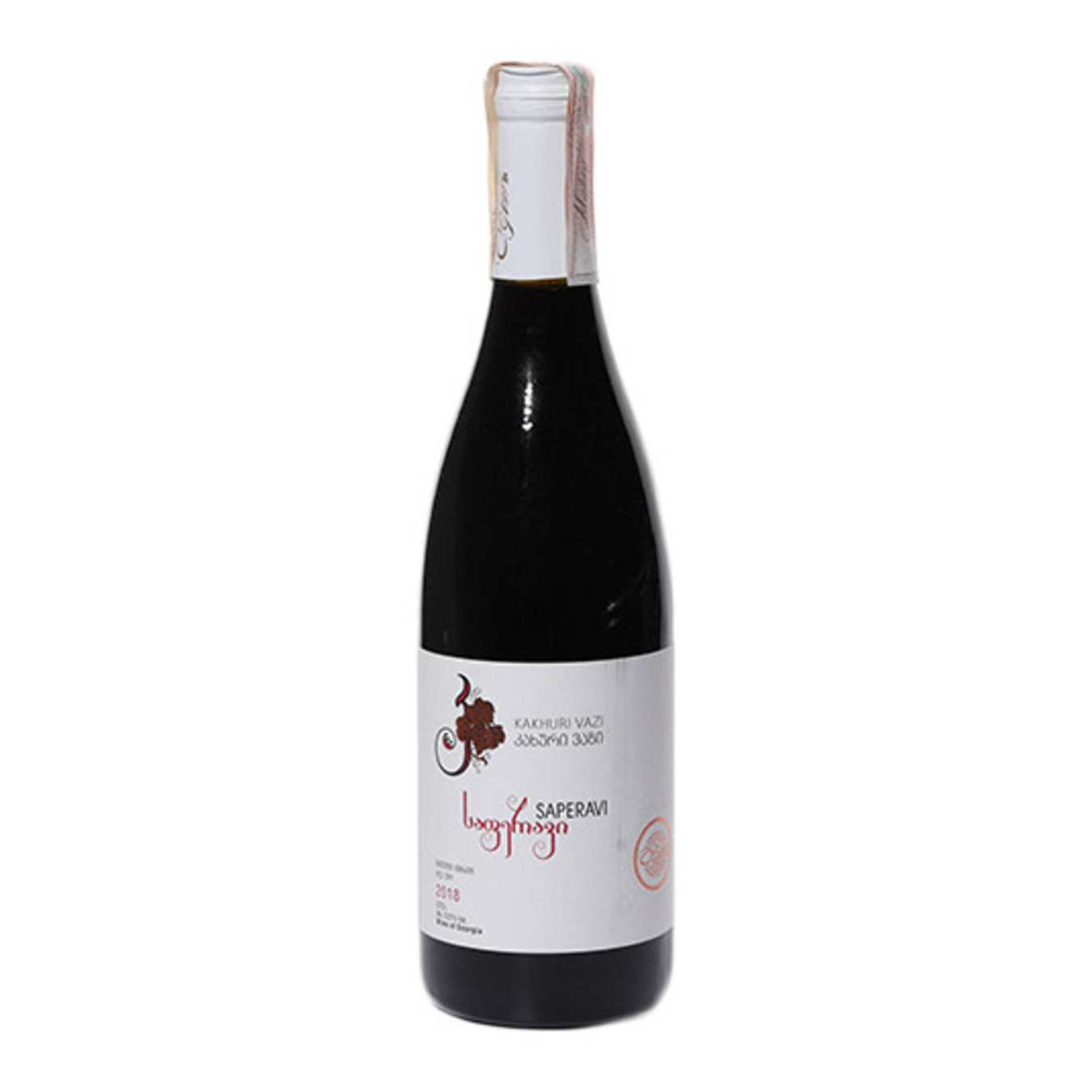 Вино Kakhuri Vazi Saperavi червоне сухе 12,5% 0,75л