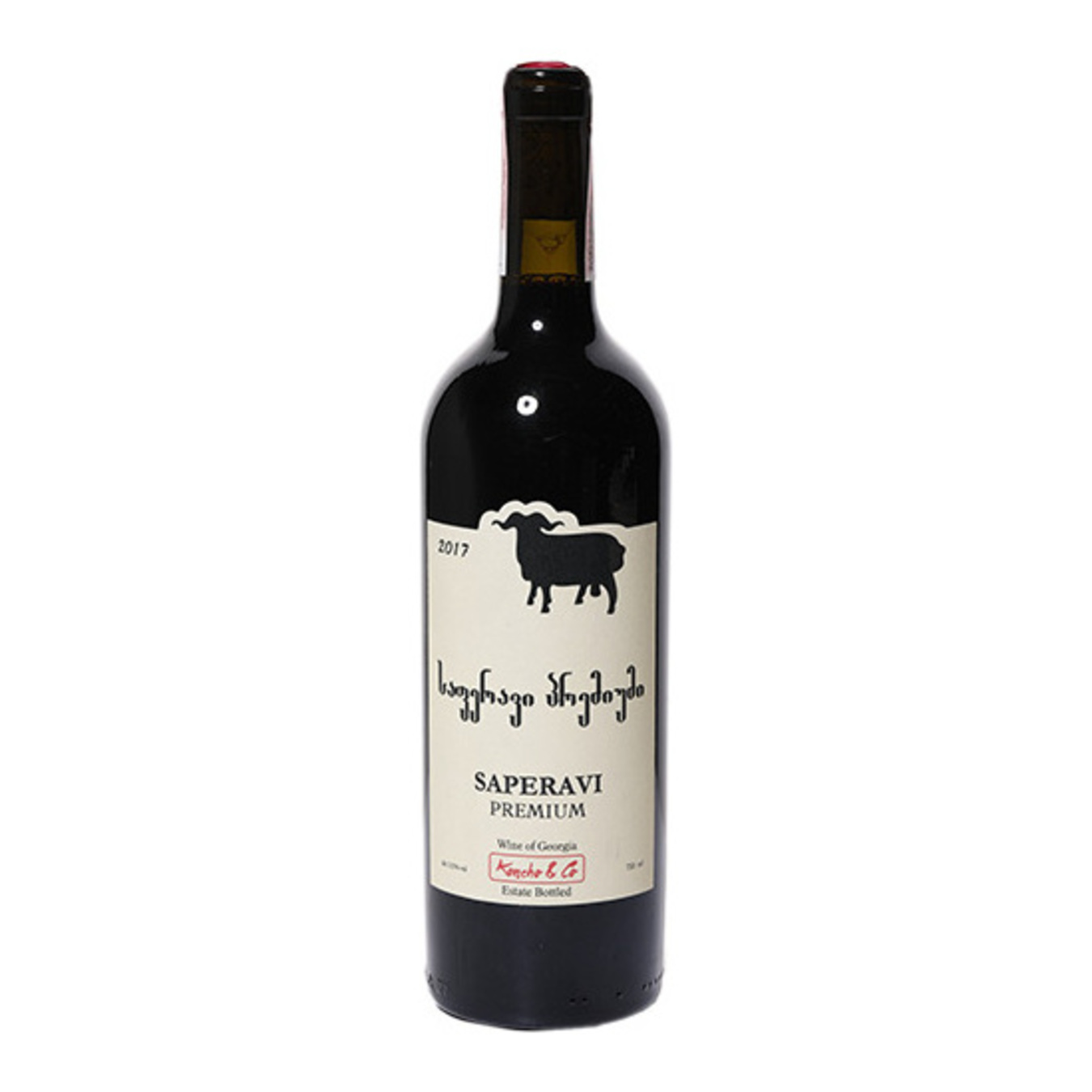 Вино Koncho&Co Saperavi червоне напівсухе 13,5% 0,75л