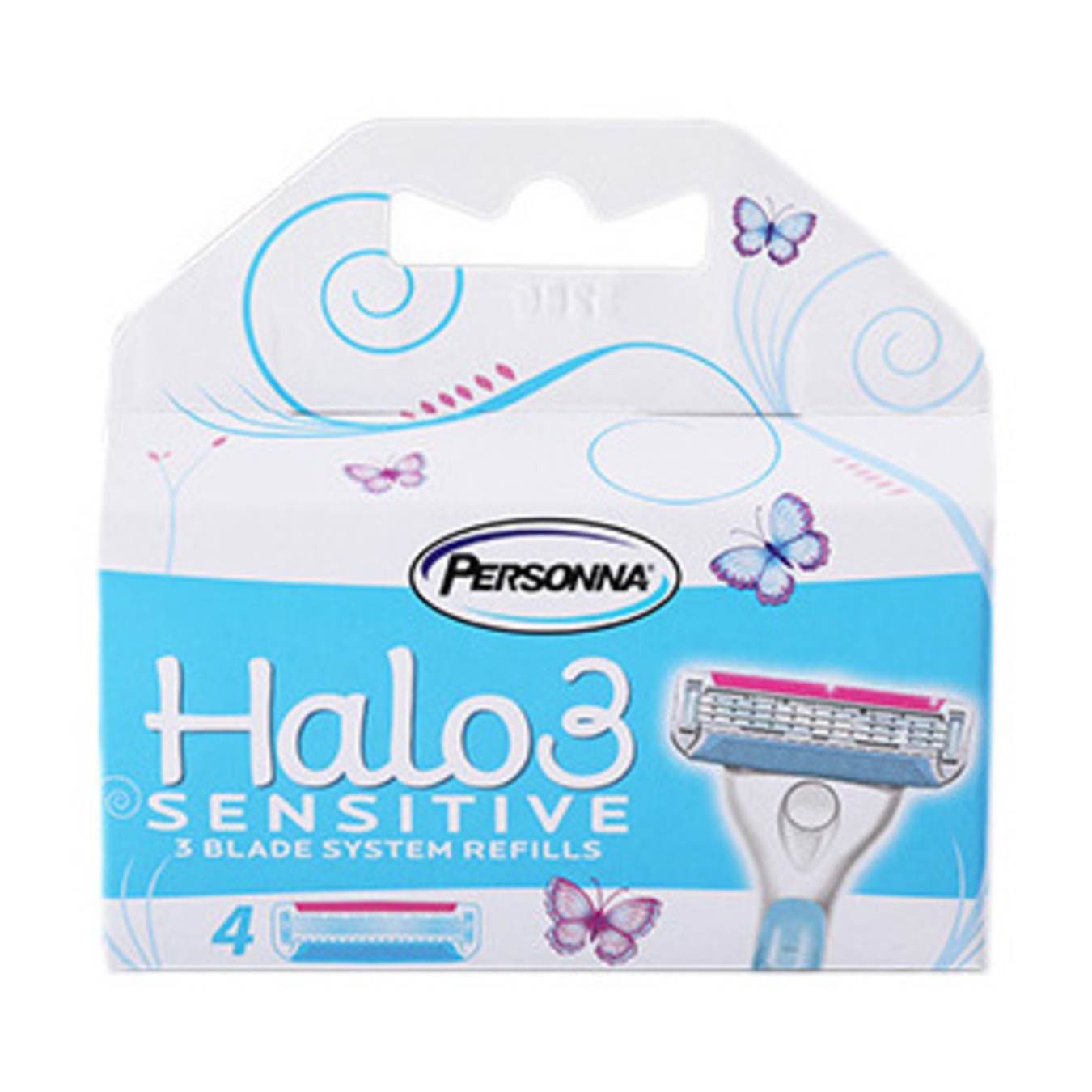 Картриджі Personna Halo 3 Sensitive до станка для гоління жіночі змінні 4шт