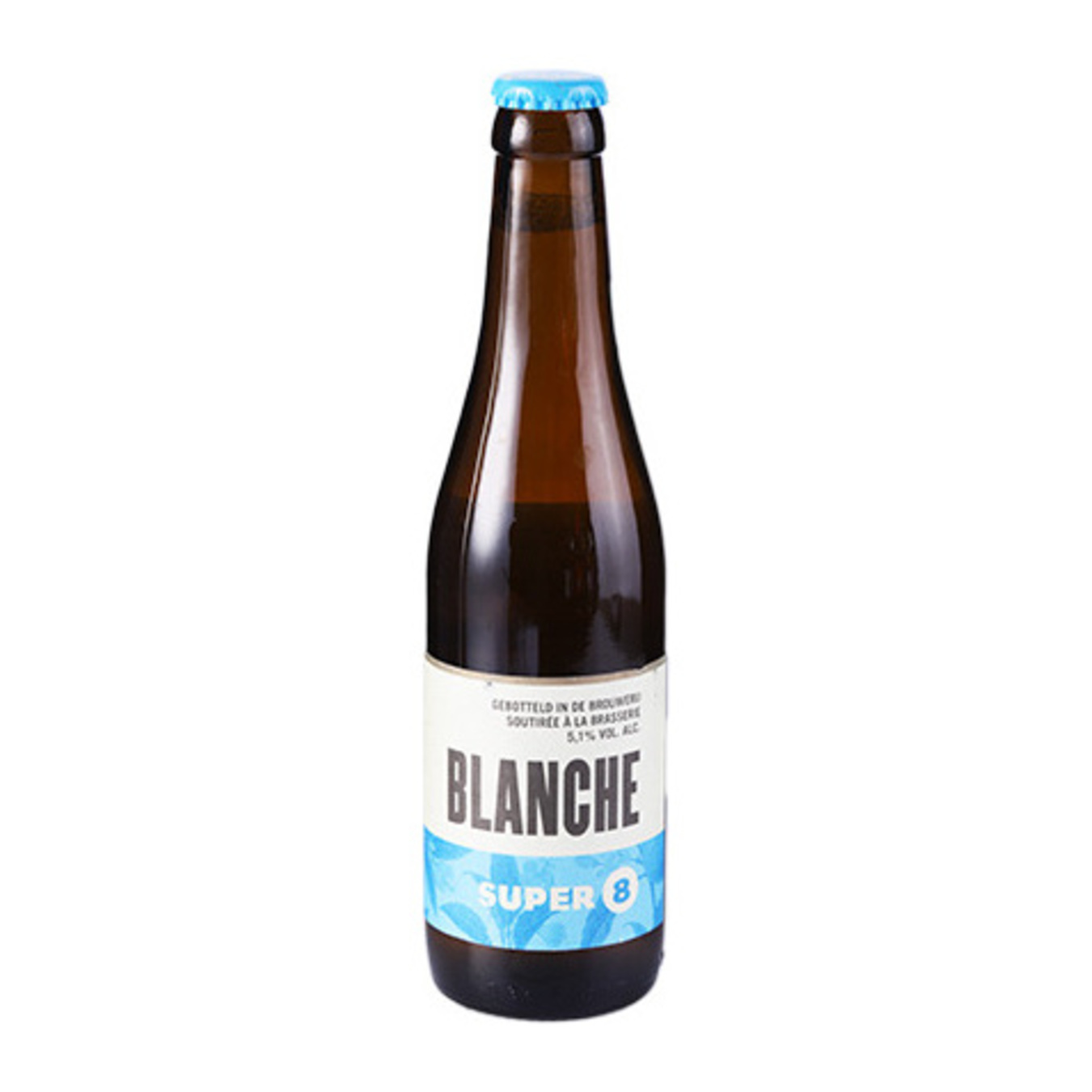 Пиво Super 8 Blanche світле нефільтроване 5,1% 0,33л