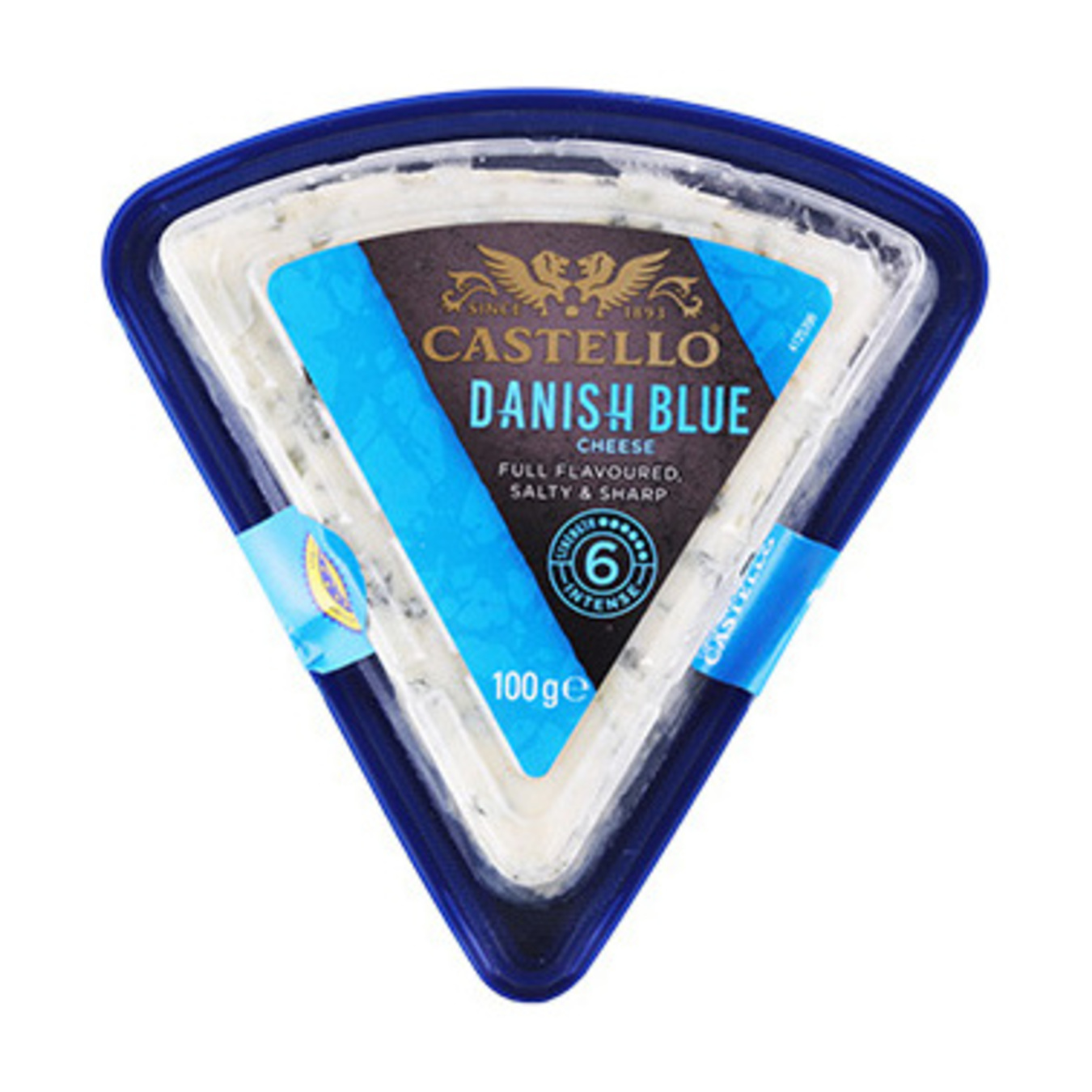 Сыр Castello Danish Blue с голубой плесенью 50% 100г