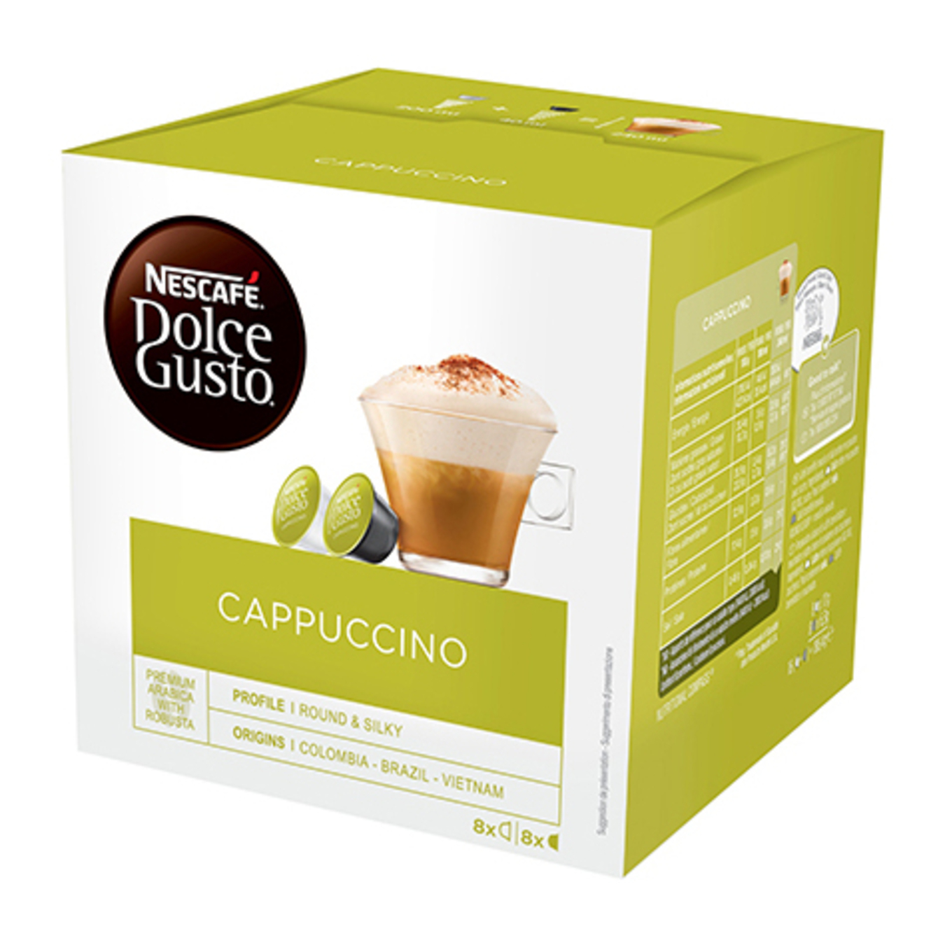 Кава NESCAFE DOLCE GUSTO Cappuccino в капсулах 16 шт 186.4г