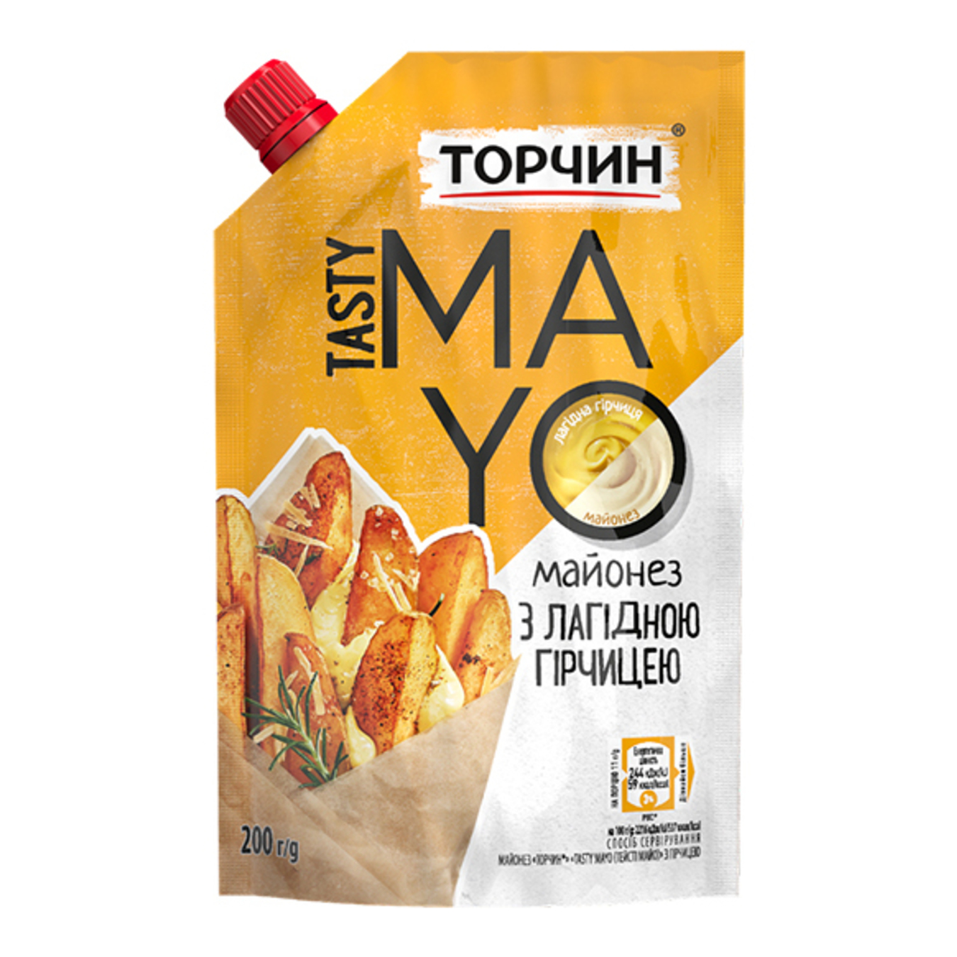 Майонез Торчин Tasty Mayo з гірчицею 200г