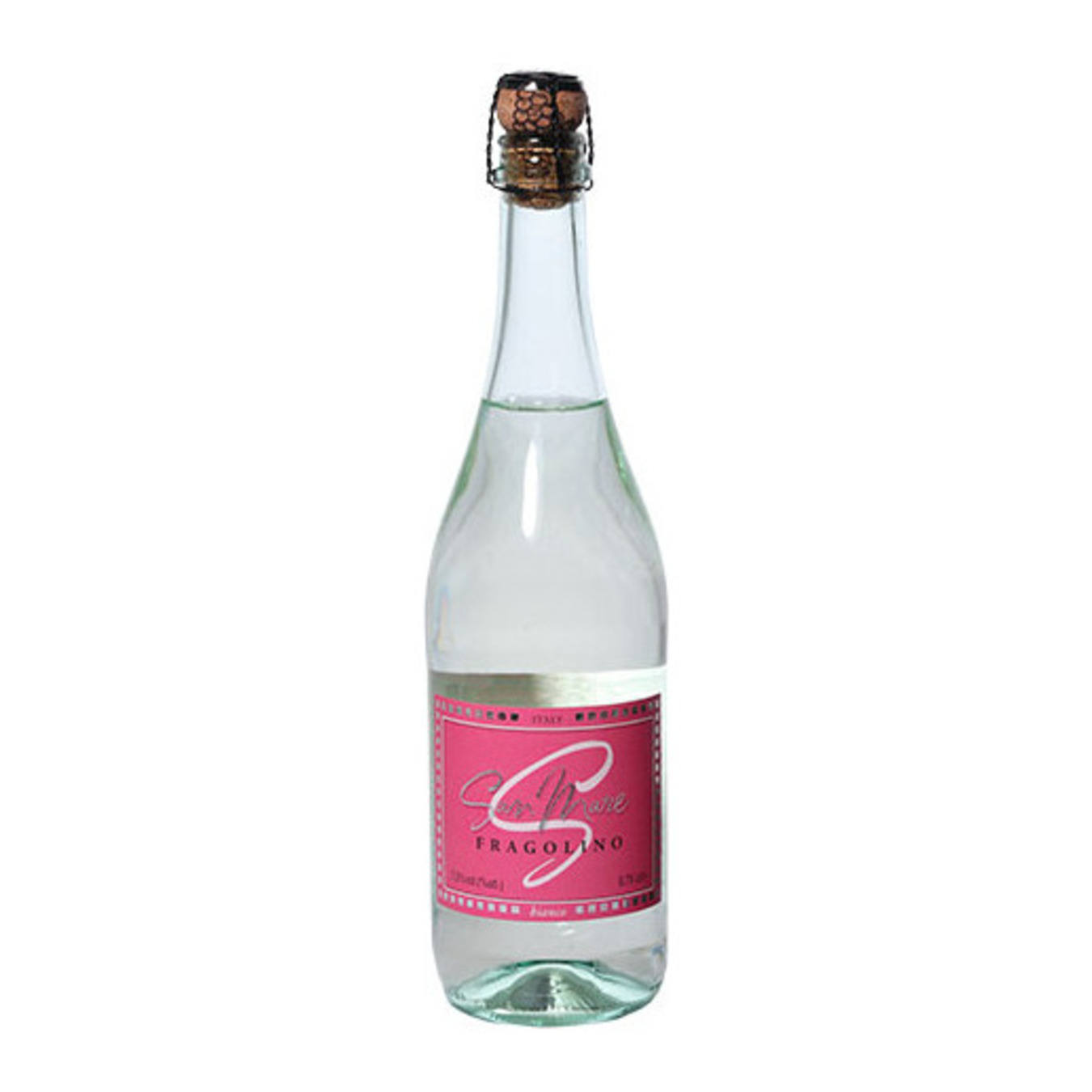 San Mare Fragolino White Sweet Sparkling Wine with Strawberry Flavor 7,5% 0,75l