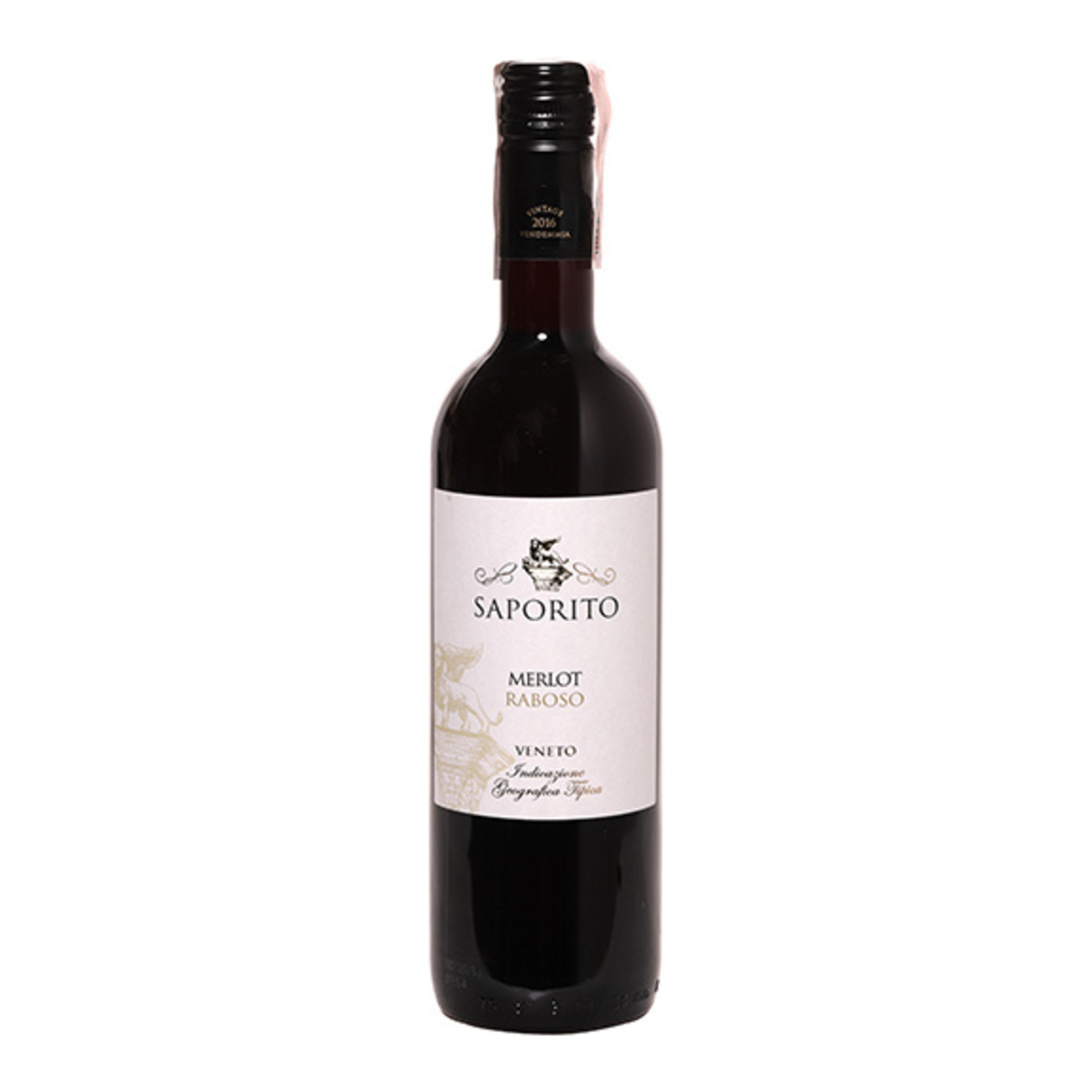 Вино Saporito Merlot-Raboso Veneto IGT червоне напівсолодке 11,5% 0,75л