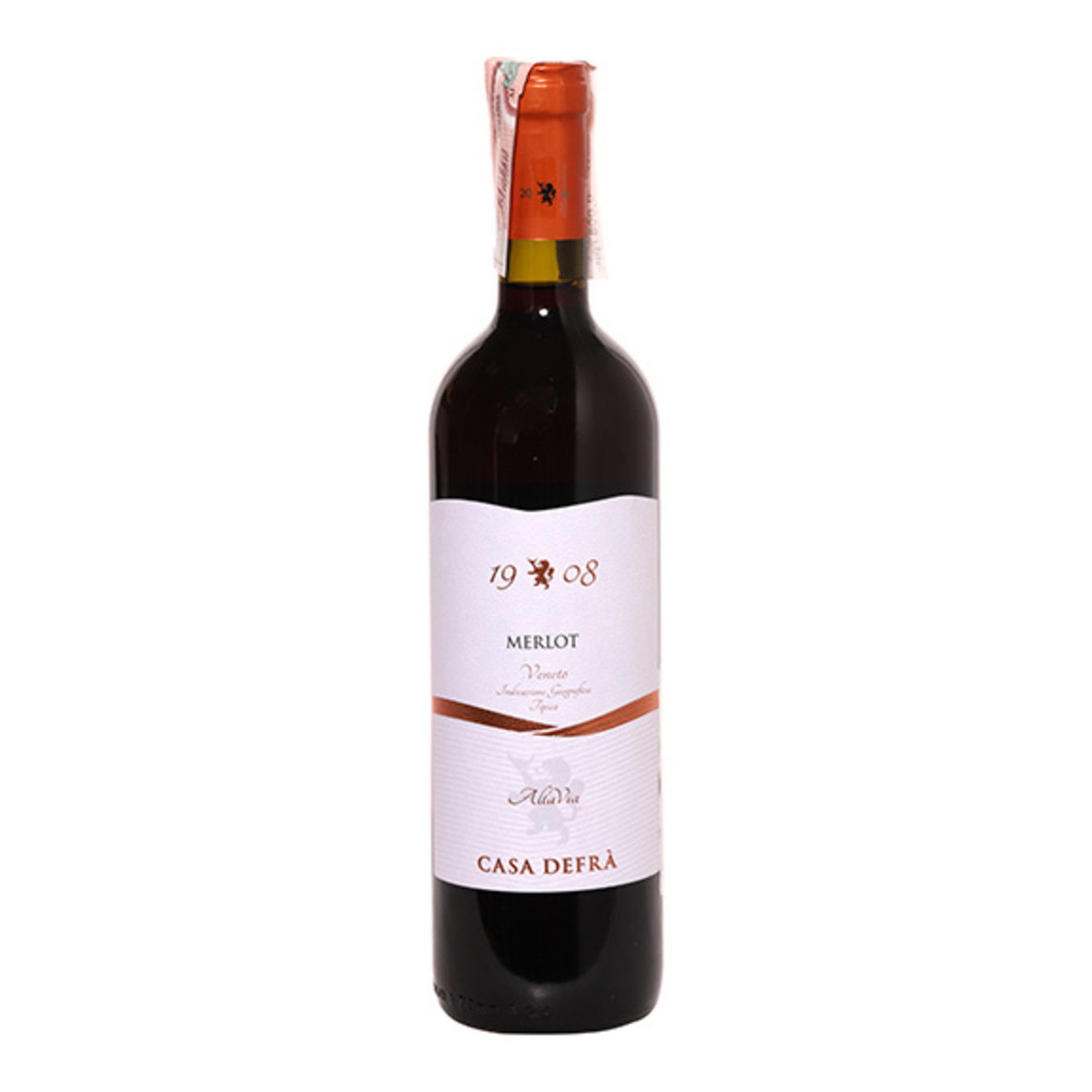 Вино Casa Defra Merlot Trevenezie червоне напівсухе 12% 0,75л