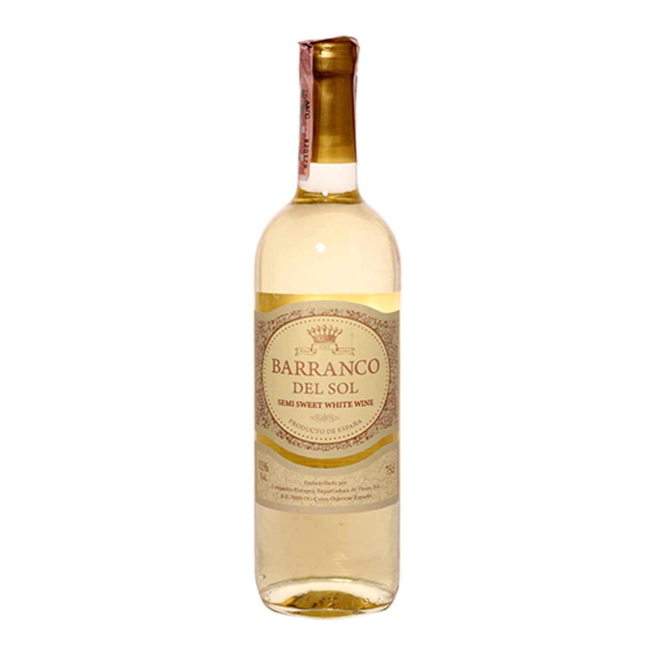 Barranco del Sol white semi-sweet wine 11% 0,75l