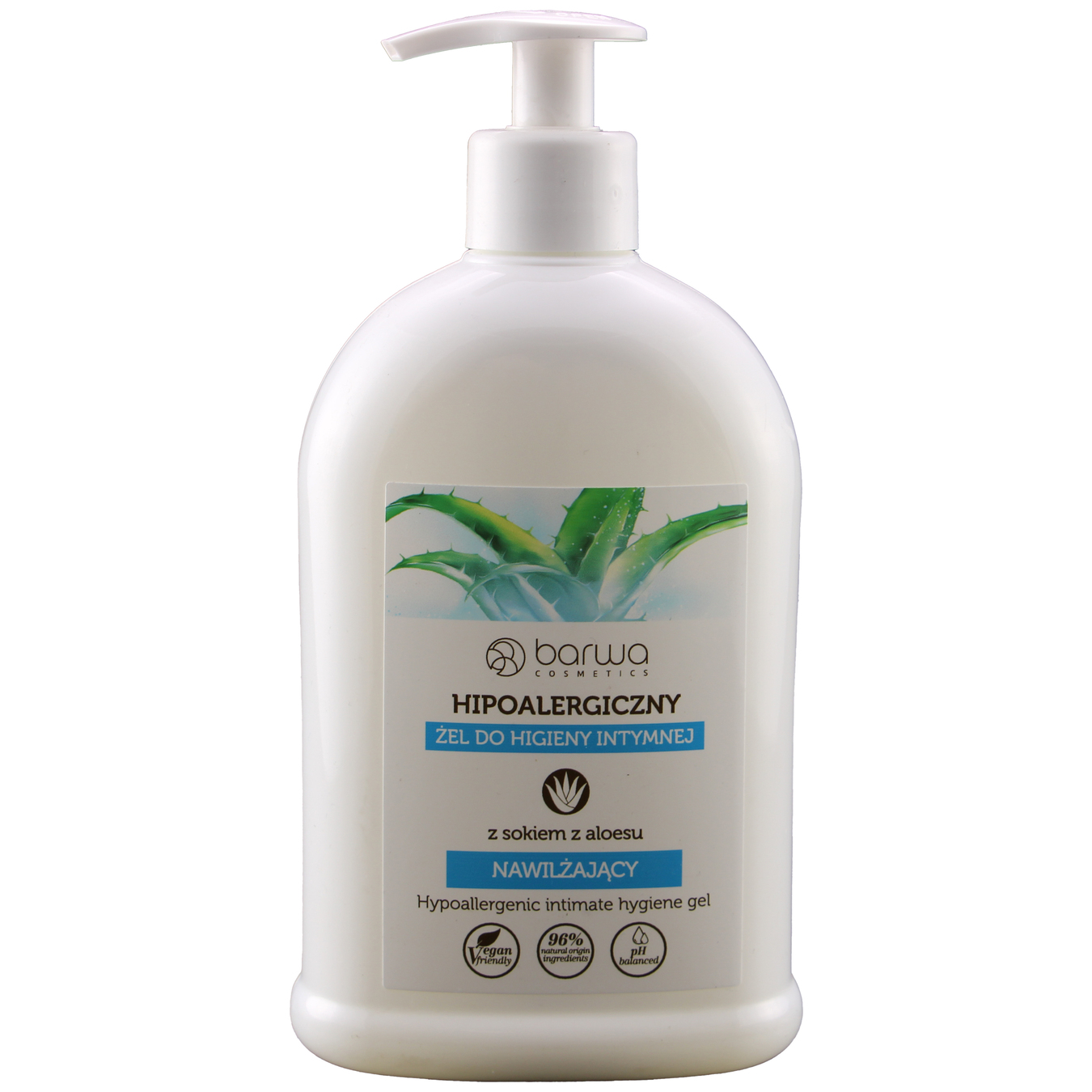Barwa gel for intimate hygiene hypoallergenic with aloe vera juice 500ml
