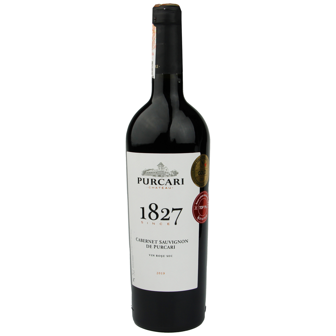 Вино Purcari Каберне Совіньйон де Пуркарь червоне натуральне виноградне марочне якісне витримане сухе 13% 0,75л