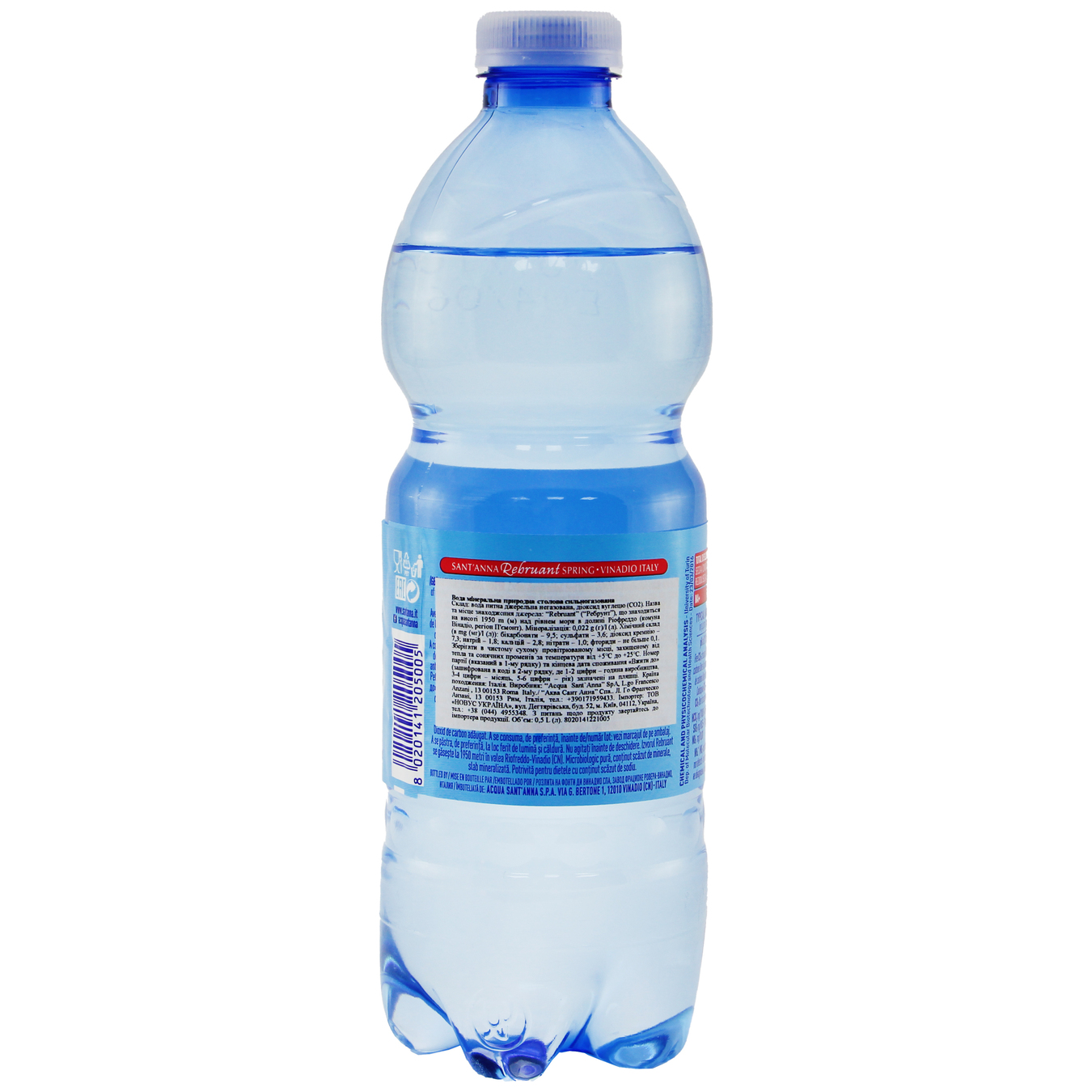Sant'Anna Natural Carbonated Mineral Water 0,5l 5