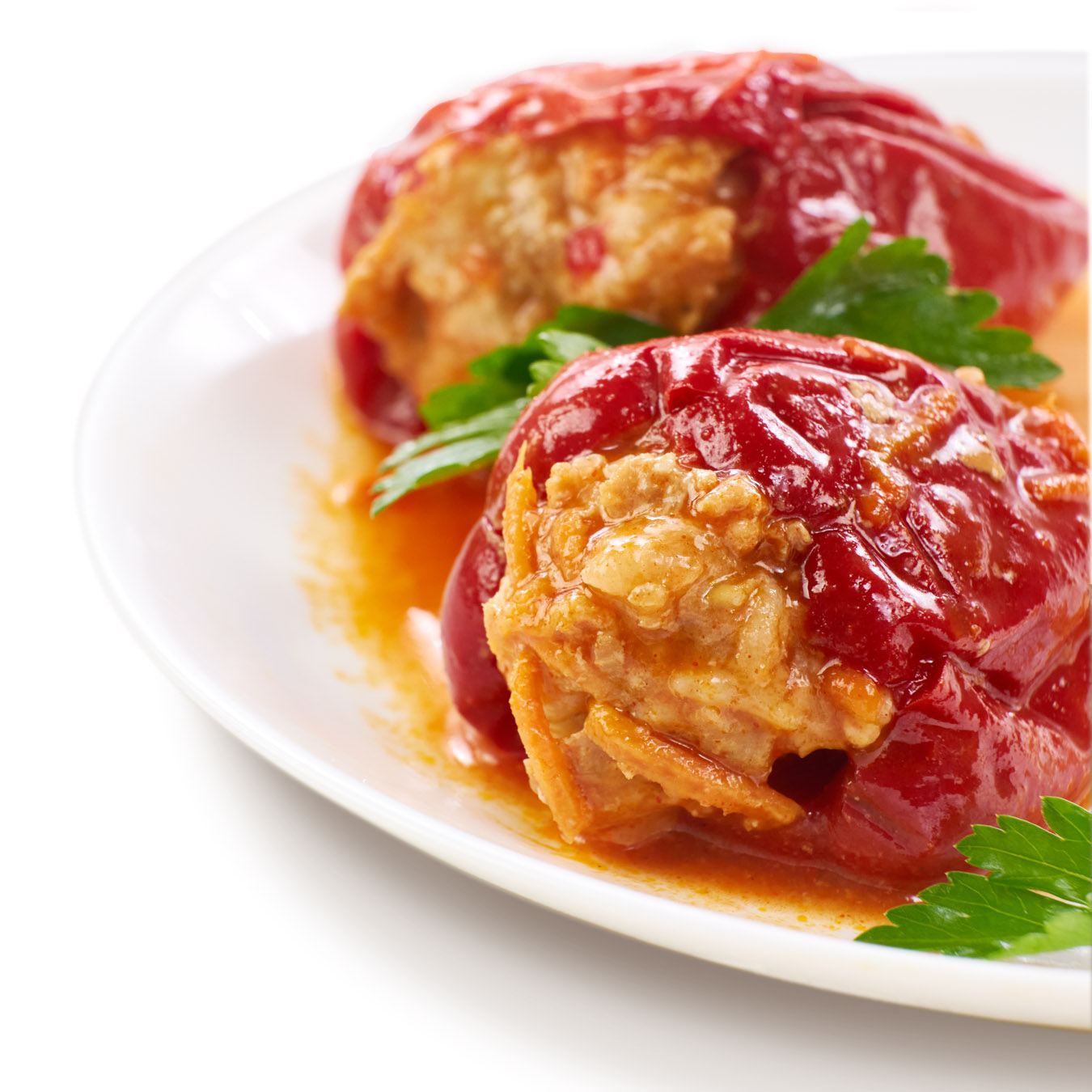 Peppers stuffed with meat and rice  1psc 140-150g)