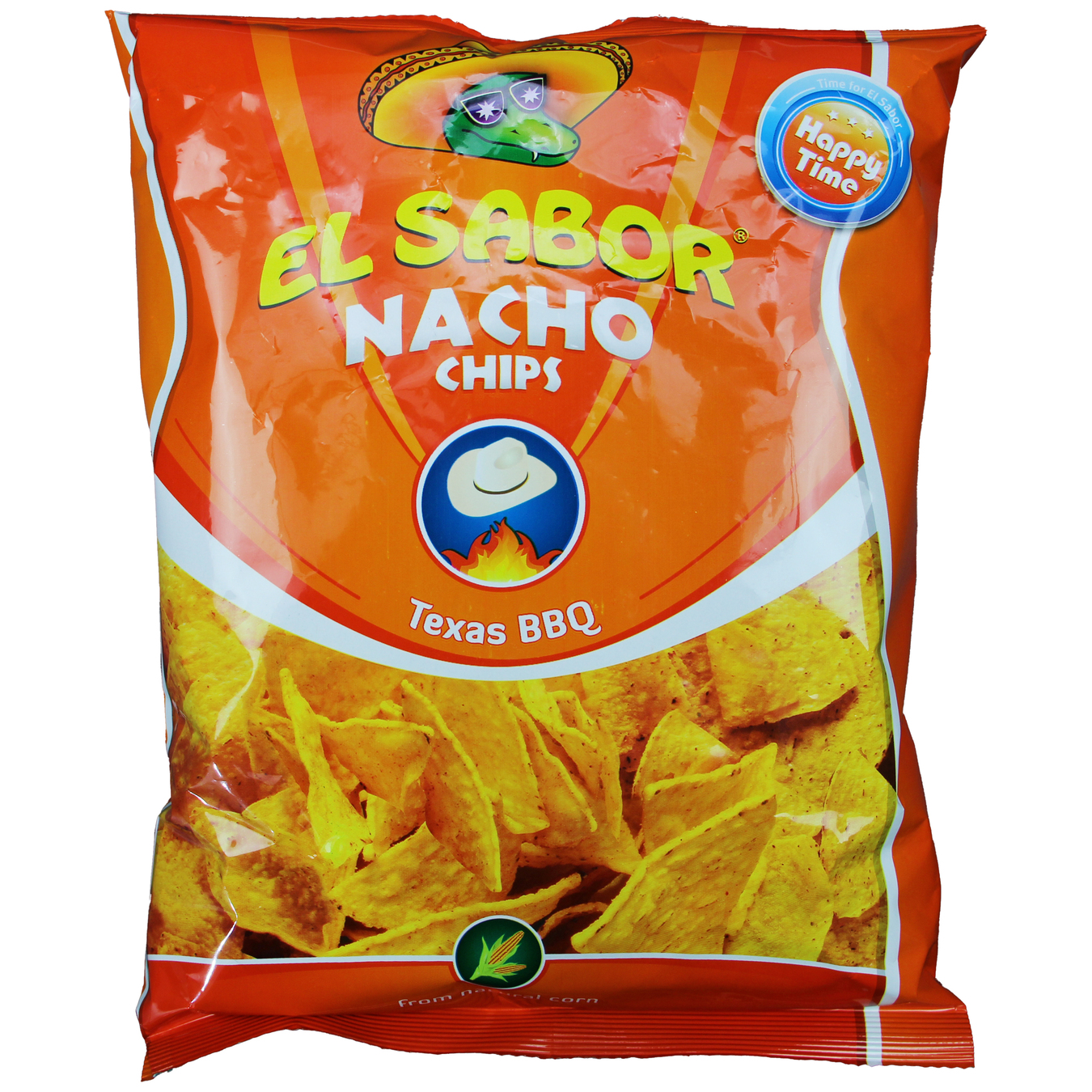El Sabor With Barbecue Flavor Nacho Chips 100g
