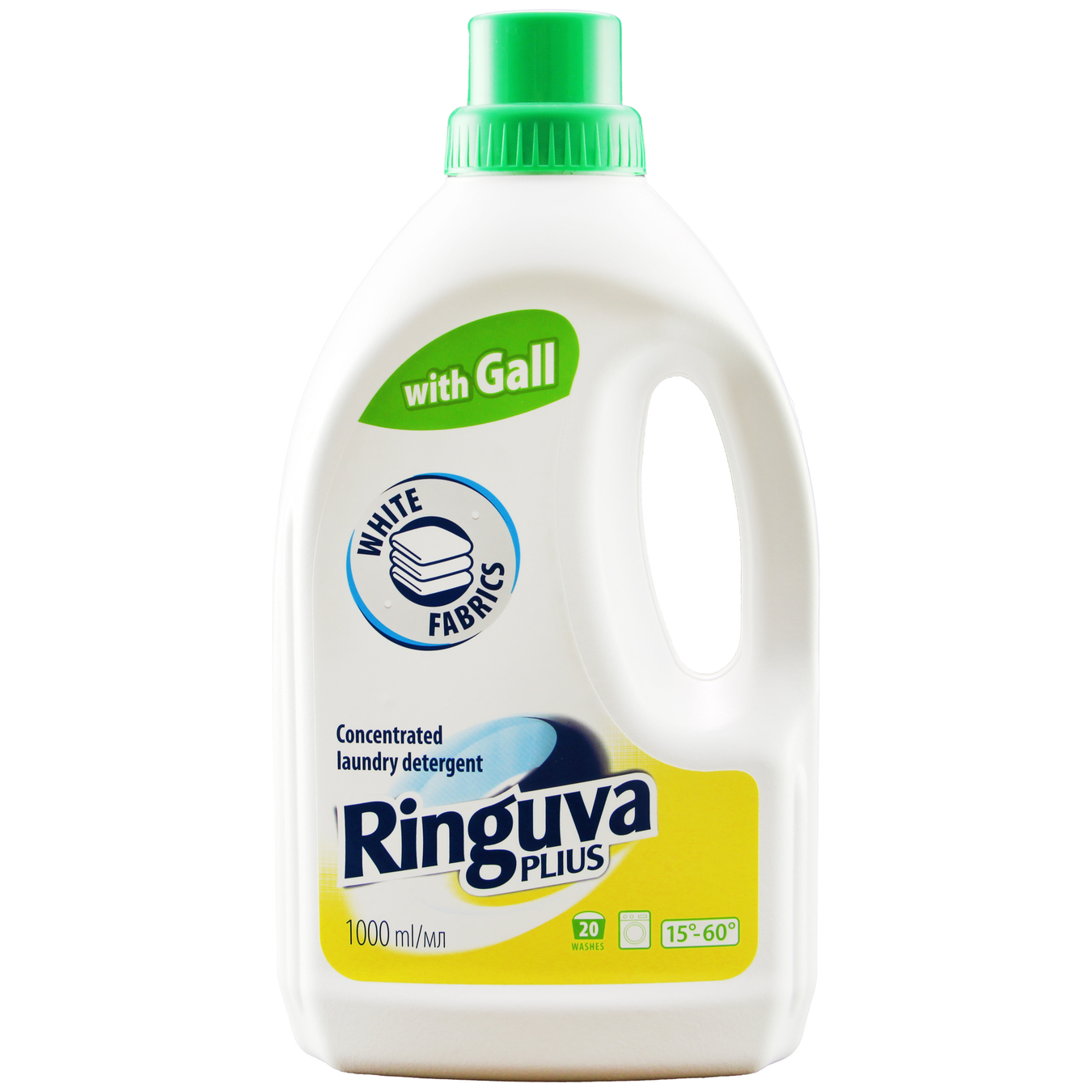 Засіб Ringuva Plus для прання білих тканин рідкий 1л
