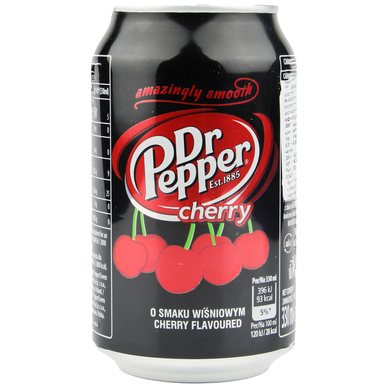 Dr Pepper cherry carbonated beverage 330ml