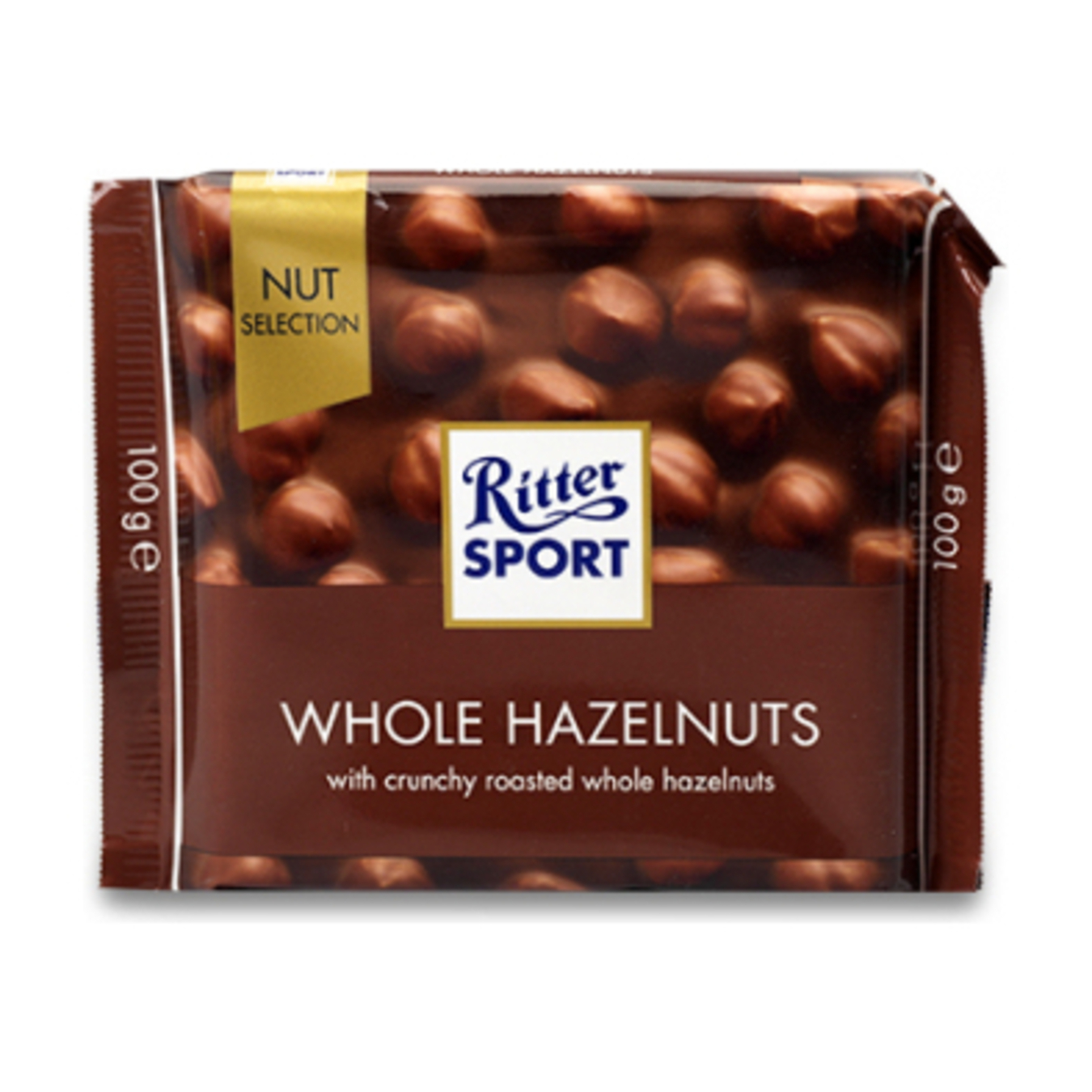 Ritter sport whole hazelnuts milk chocolate 100g