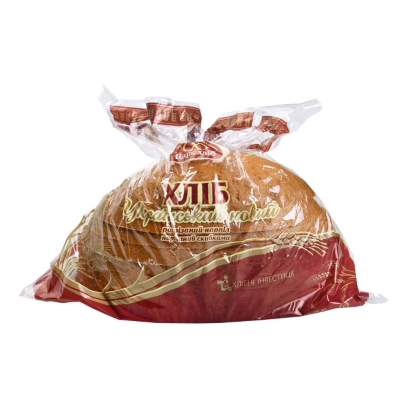Хлеб Царь хлеб Украинский нарезанный половинка 475г