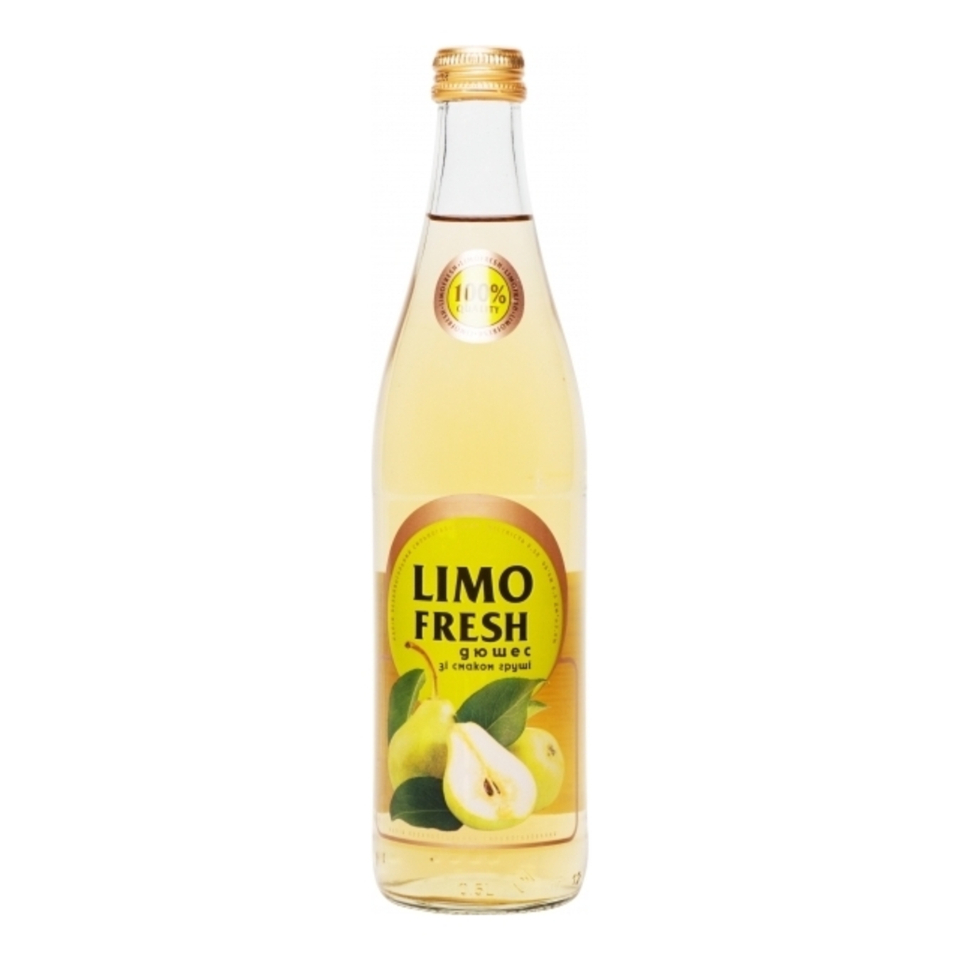 Non-alcoholic Strong carbonated Drink Limofresh dyushes with pear flavor 0,5l