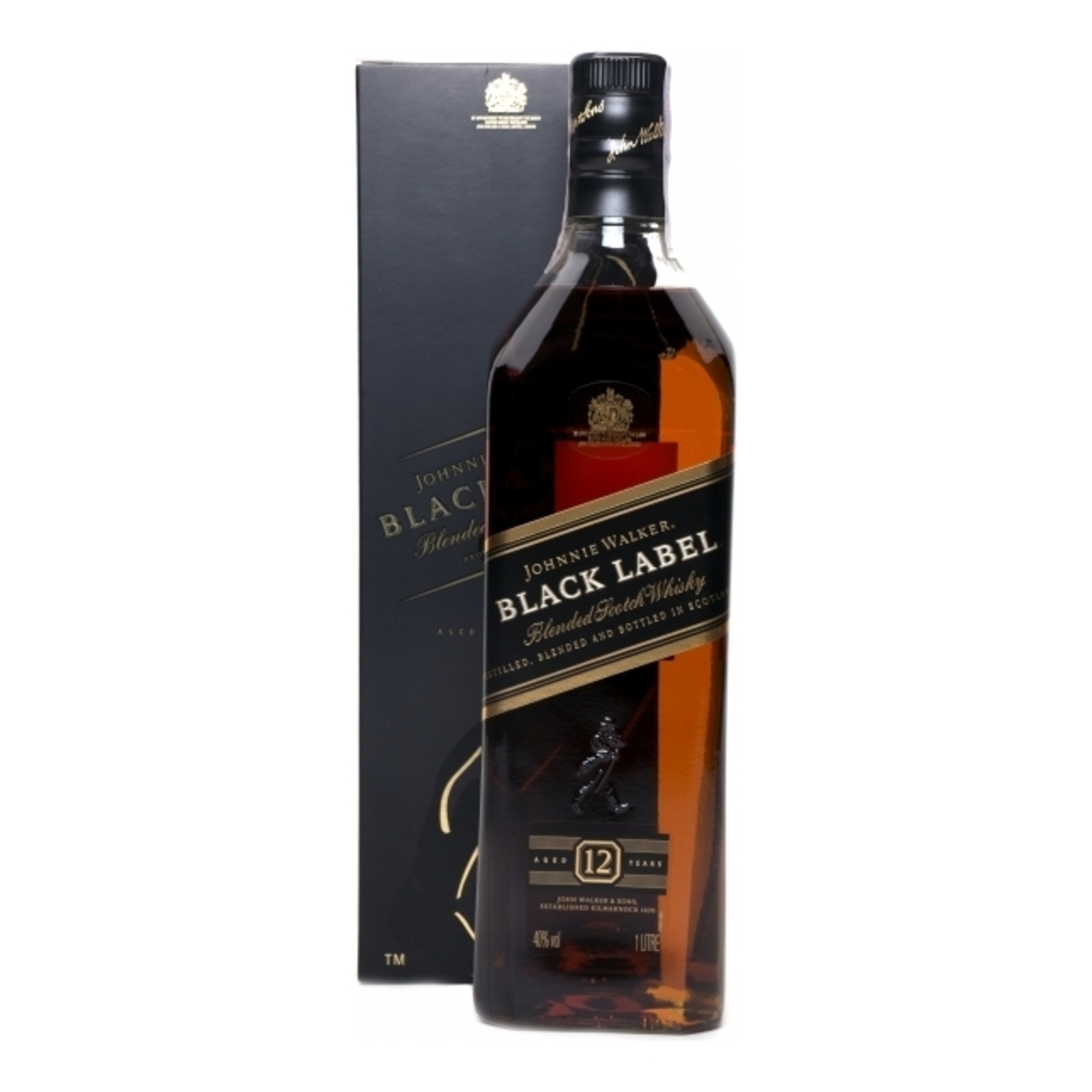 Johnnie Walker Black Label Whisky 12 y.o. 1l