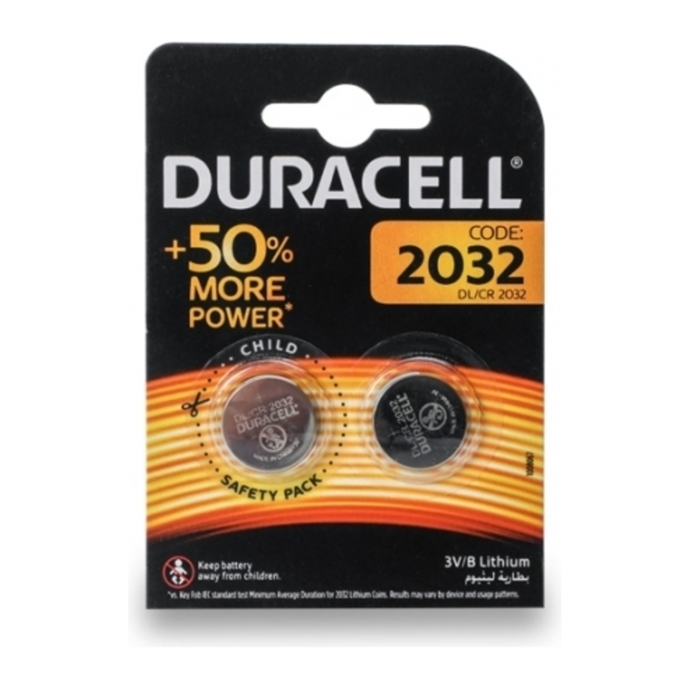 Duracell 3V 2032 Battery 2 pieces