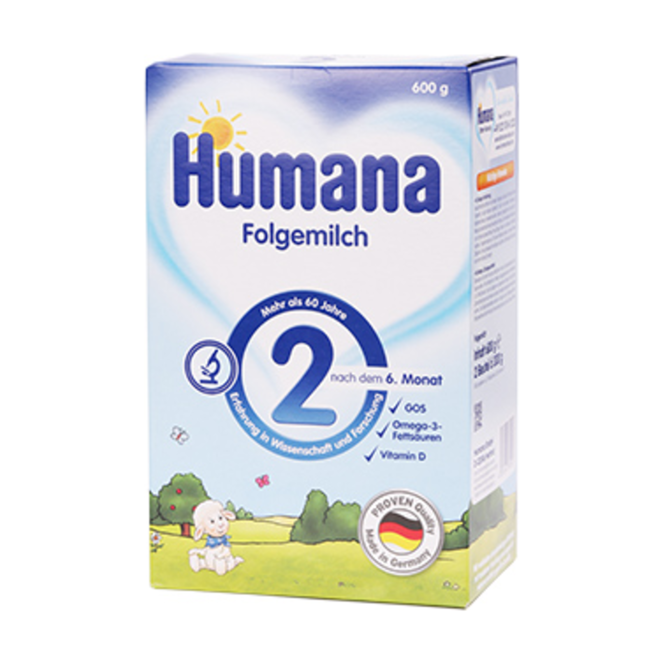 Смесь Humana 2 mit Prebiotik сухая молочная для детей от 6 месяцев и старше 600г