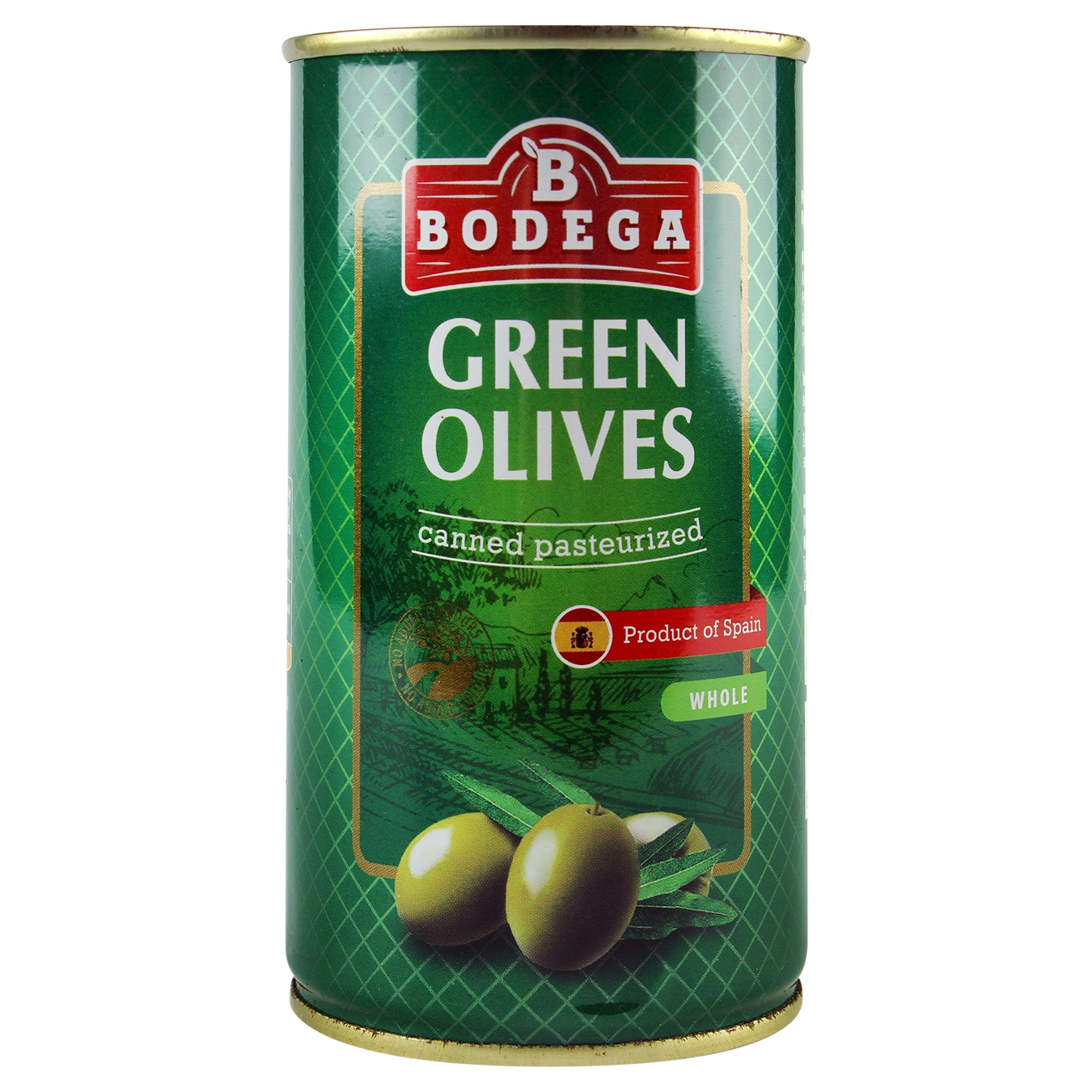 Оливки Bodega зелені з кісточкою 350г