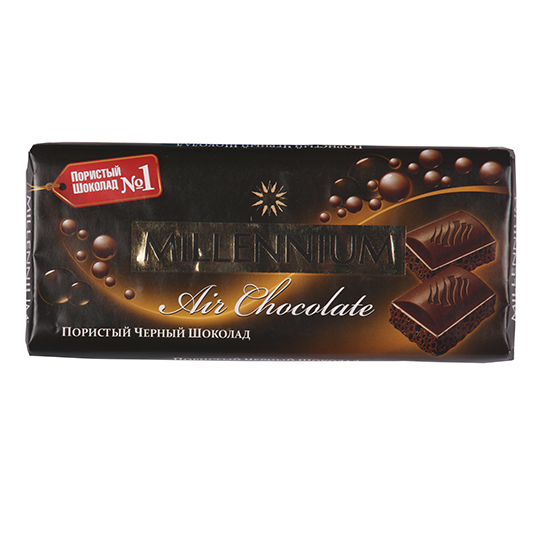 Шоколад Millennium Premium чорний пористий 90г