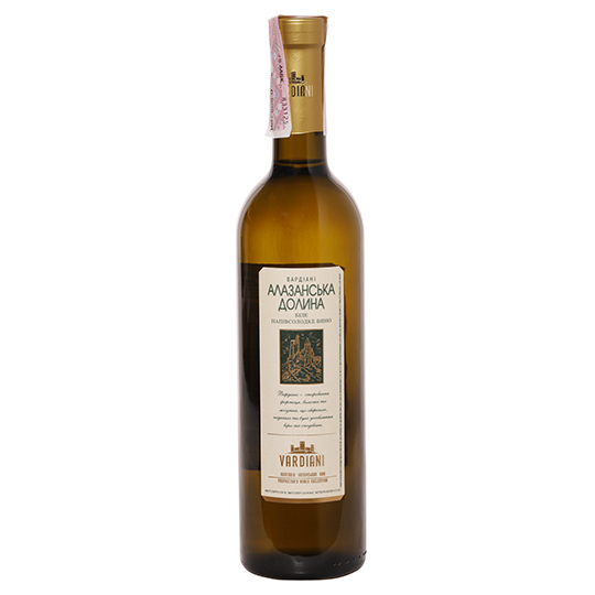 Вино Vardiani Алазанская долина белое 11% 0,75л
