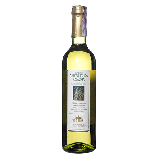 Vardiani Algetinska dolina white semi-sweet wine 13% 0.75 l
