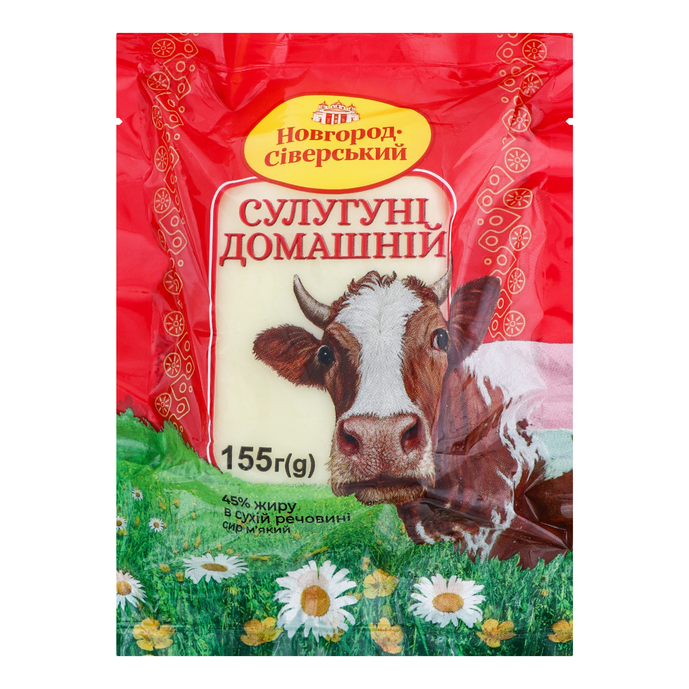 Cheese Novgorod-Siversky Suluguni homemade soft 45% 155g