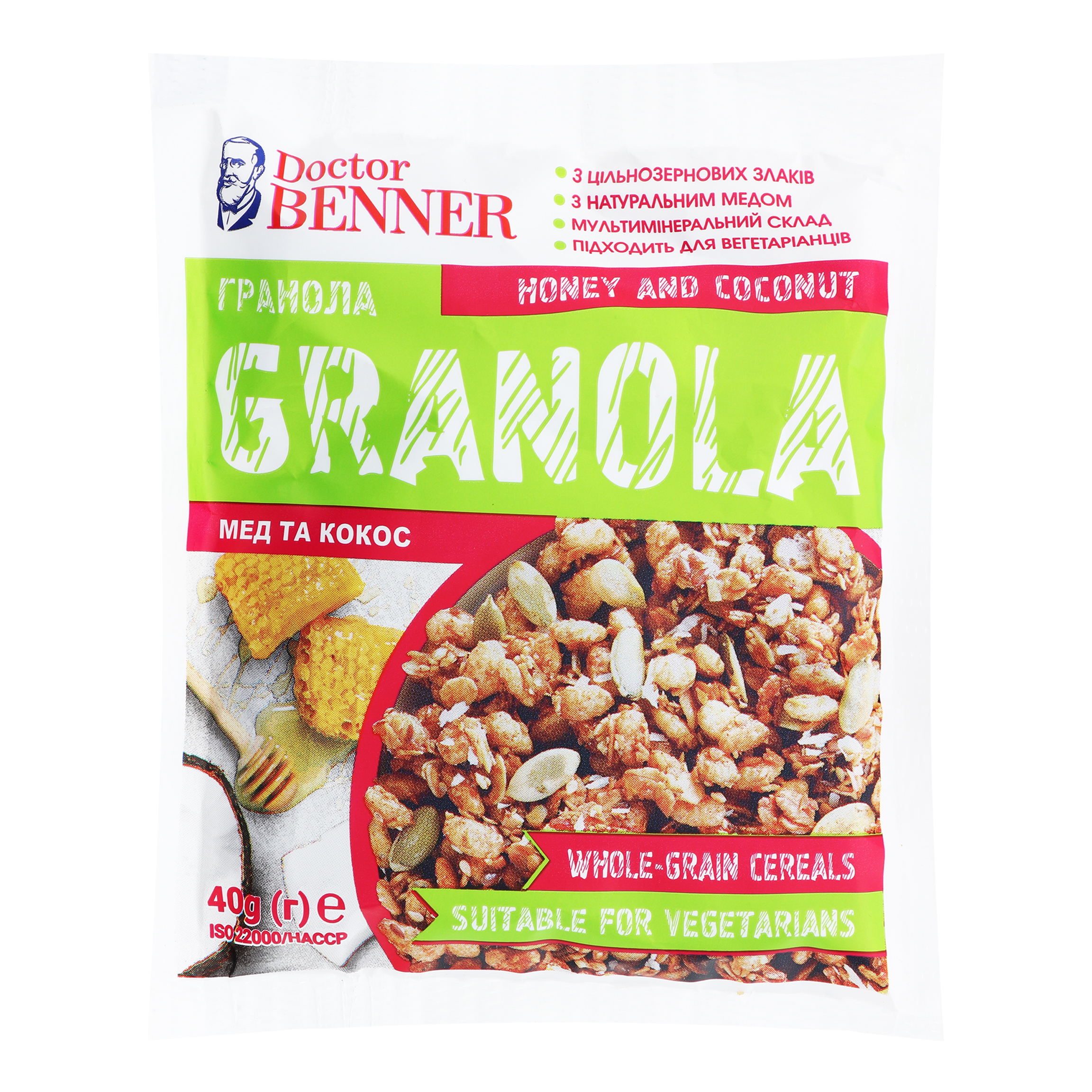 Granola Doctor Benner Honey and coconut 40g