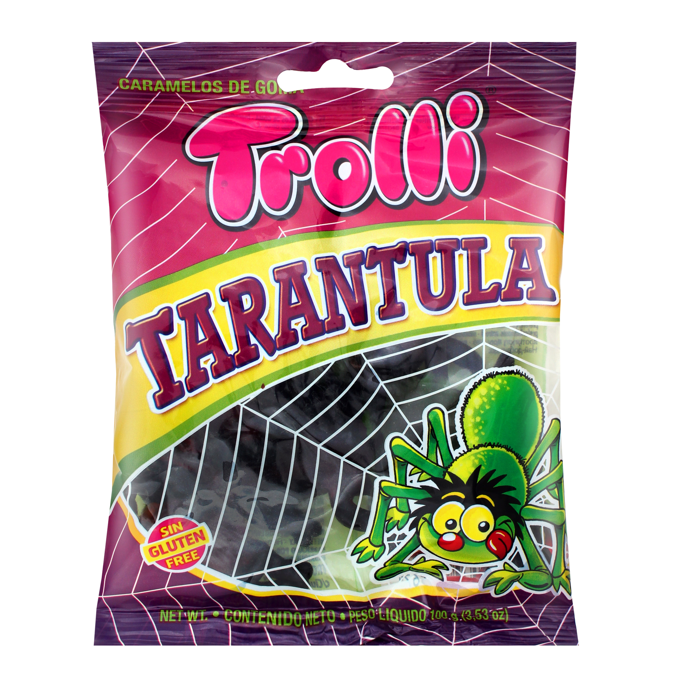 Конфеты Trolli Тарантул фруктовые жевательные 100г