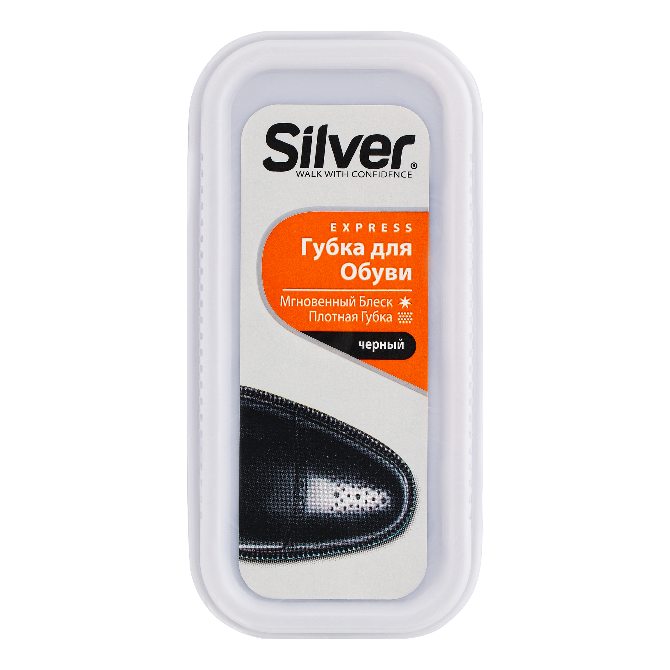 Губка-блиск Silver для взуття чорна