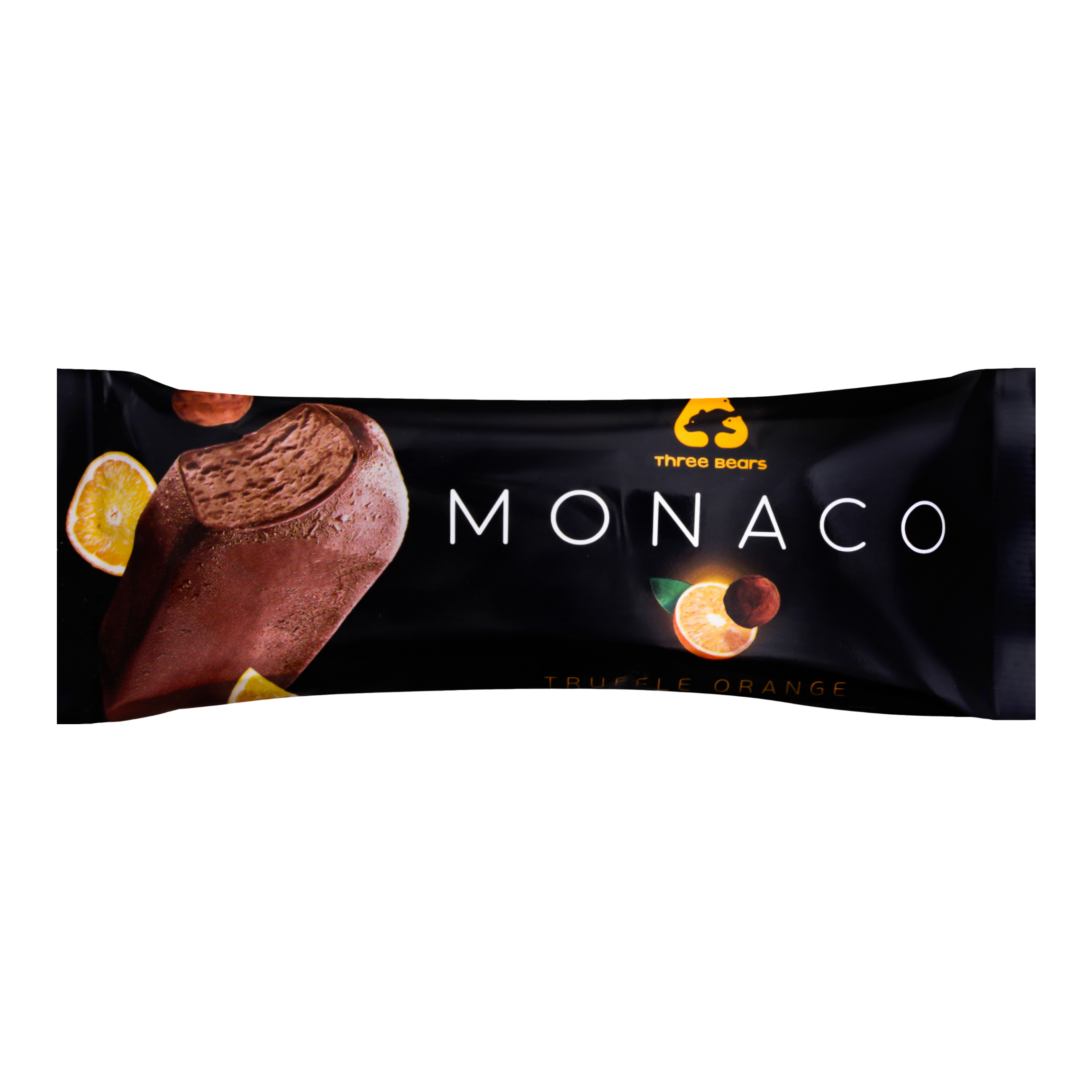Three Bears Monaco Glazed Truffle-Orange Ice-cream 80g