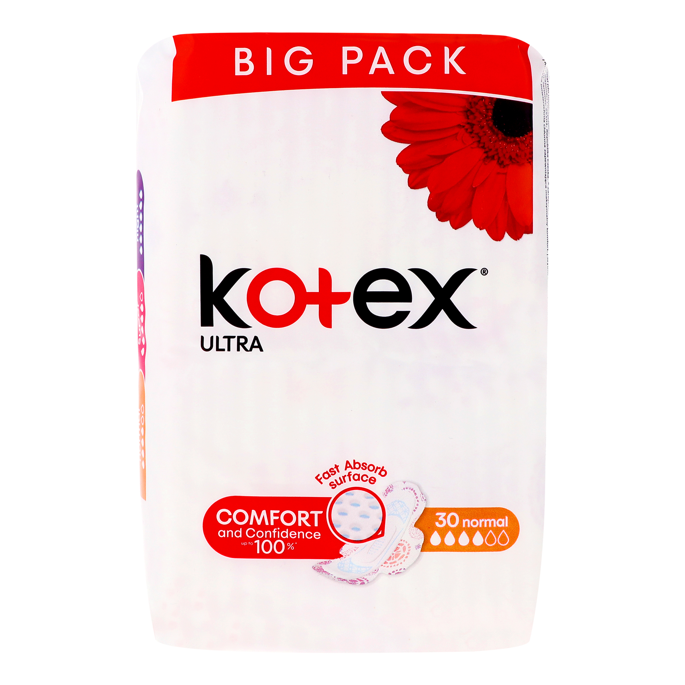 Прокладки Kotex Ultra Нормал жіночі гігієнічні ультратонкі з крильцями 30шт