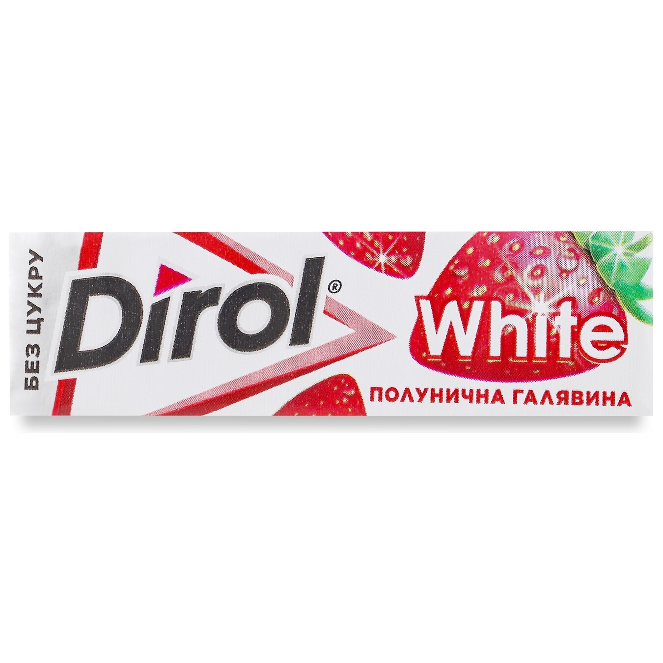 Chewing gum Dirol white strawberry 14g