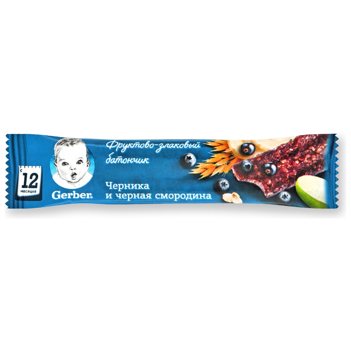 Gerber Fruit Cereal Bar with Blueberries and Black Currant 25g