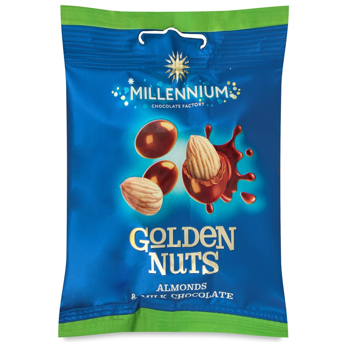 Драже Millenium Golden Nuts Мигдаль в молочному шоколаді 100г