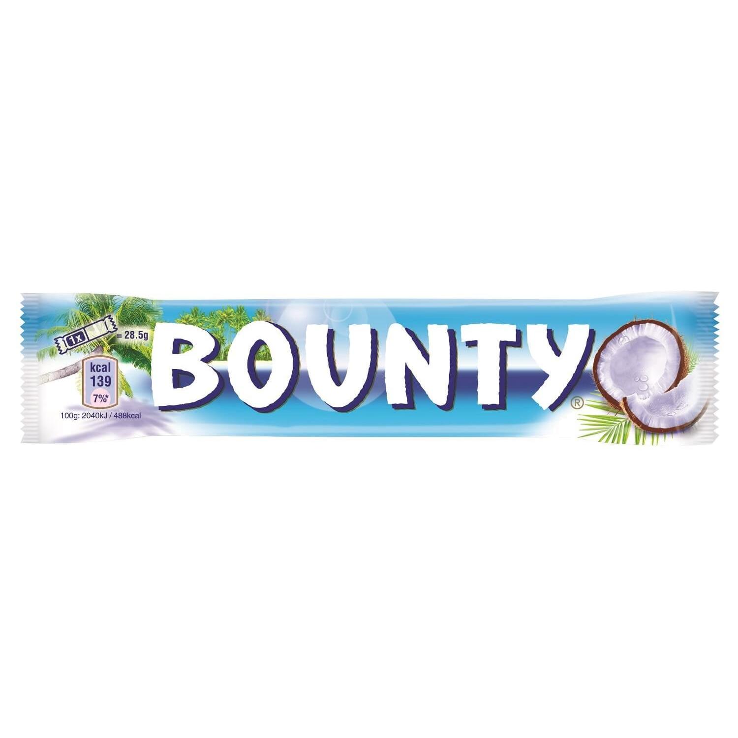 Bounty Milk Chocolate Bar With Coconut Filling 57g