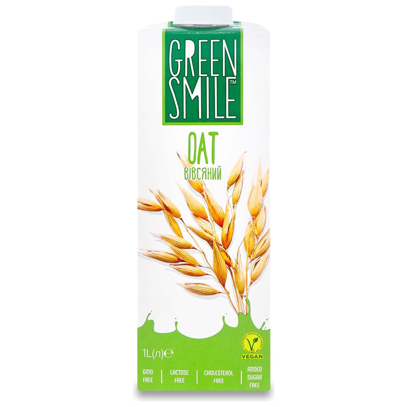 Напій вівсяний Green Smile Oat ультрапастеризований збагачений кальцієм 2.5% 1л