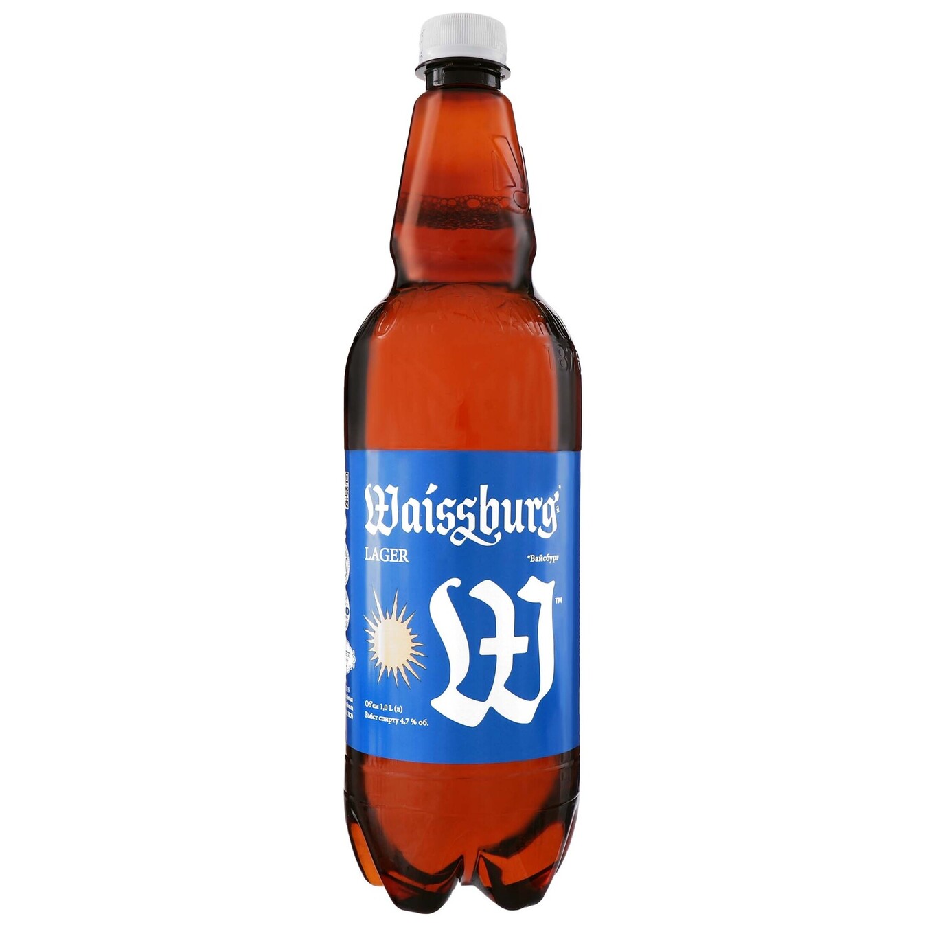 Пиво Waissburg светлое 4,7% 1л