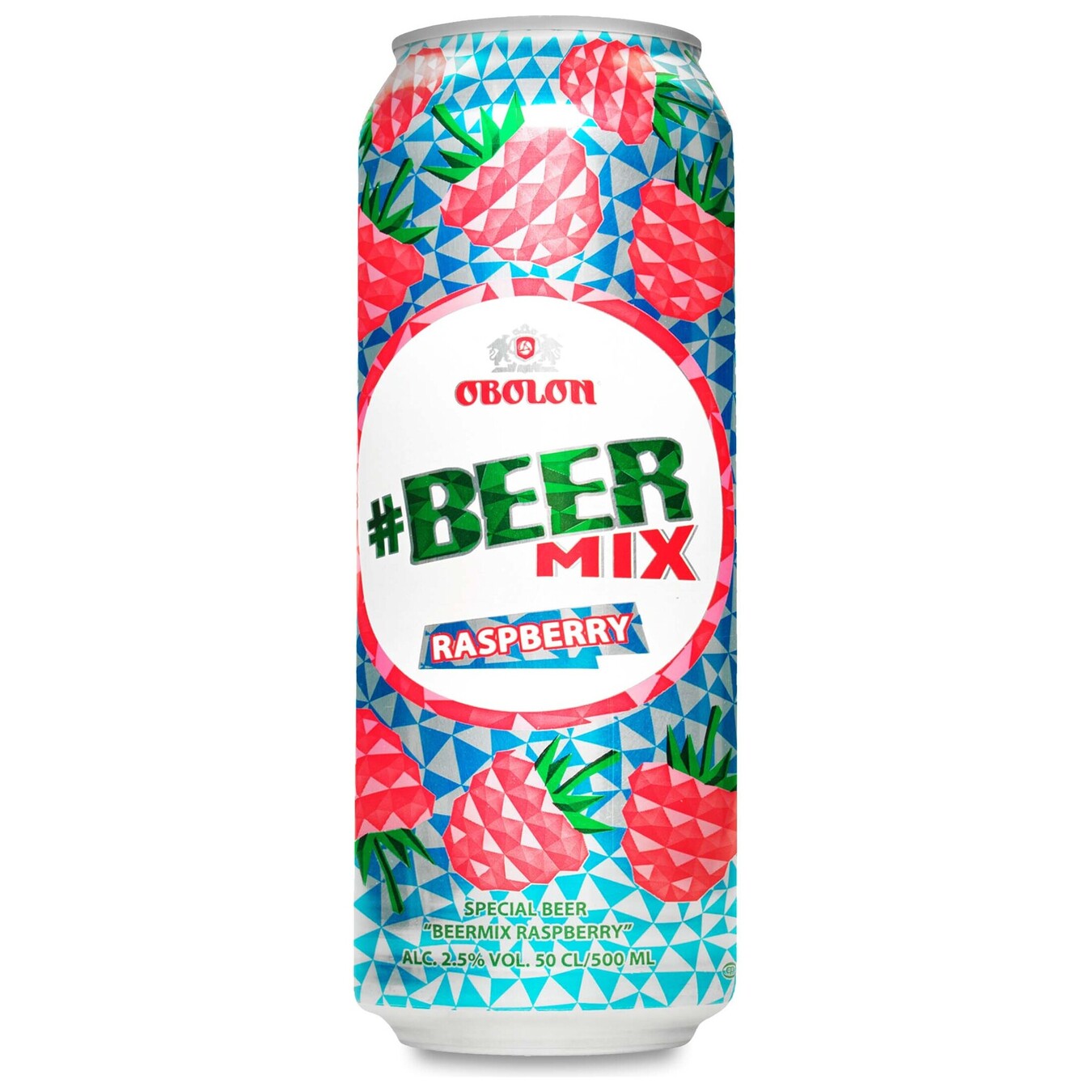 Пиво спеціальне Оболонь Beermix Raspberry 2,5% 0,5л